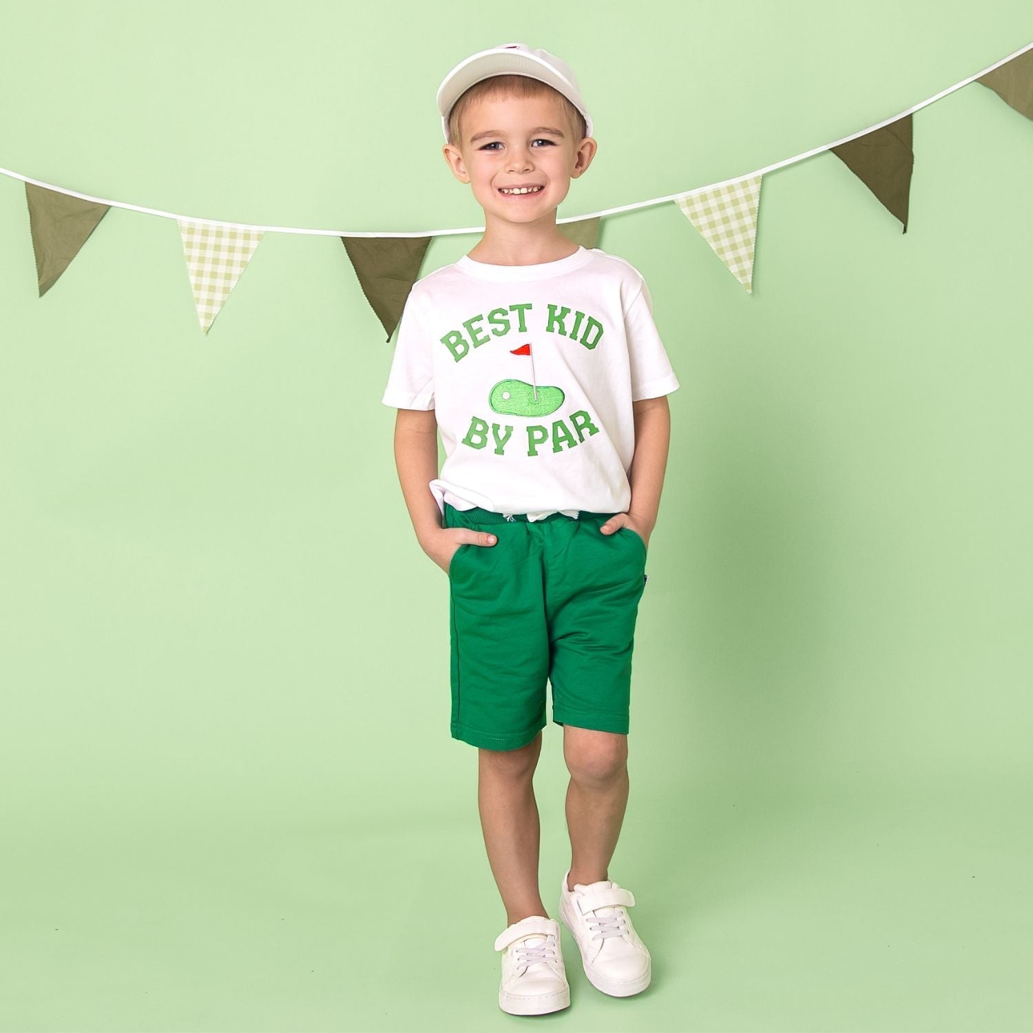 Golf Tee Front Flag Patch Baseball Hat