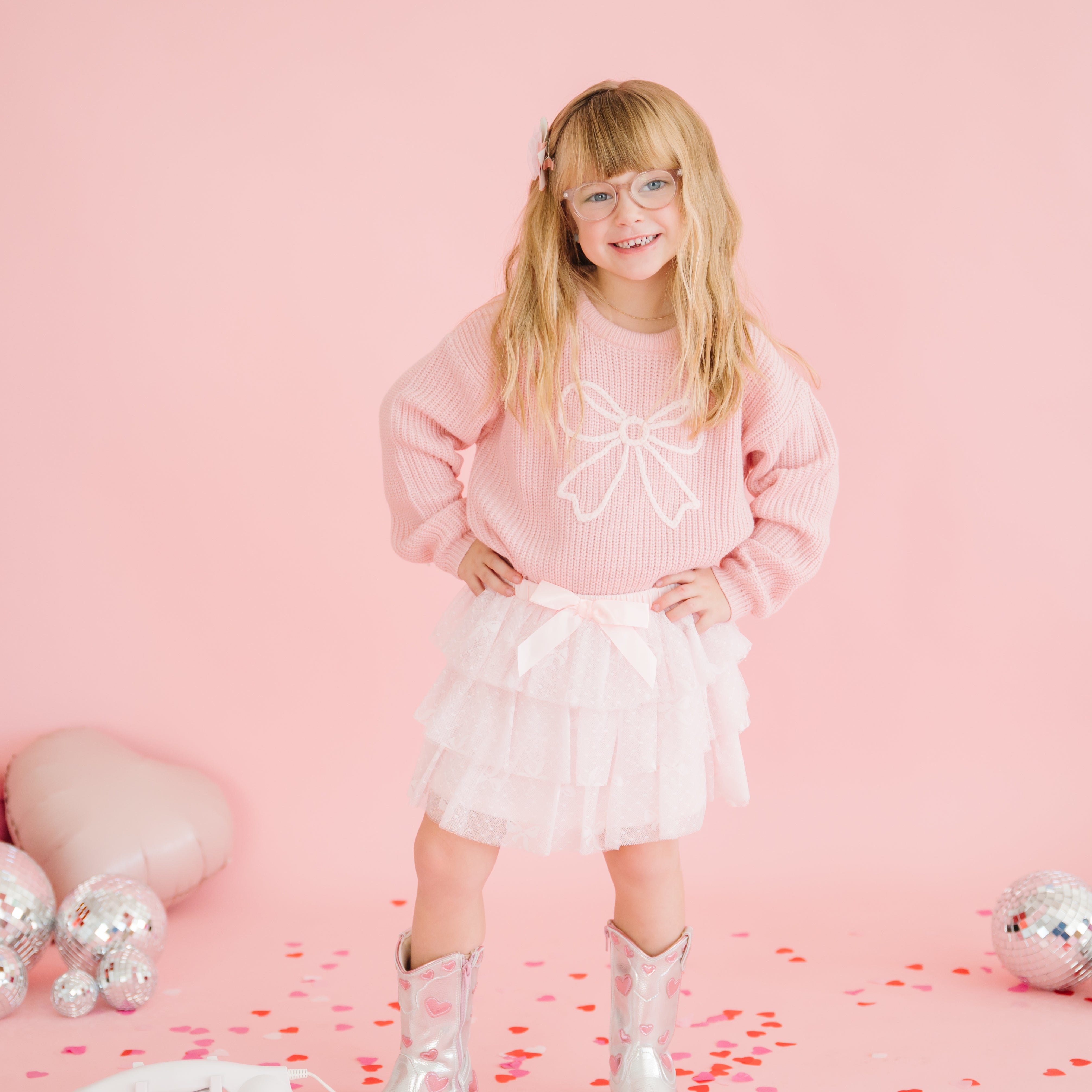 Bow Lace Tiered Tutu Skirt