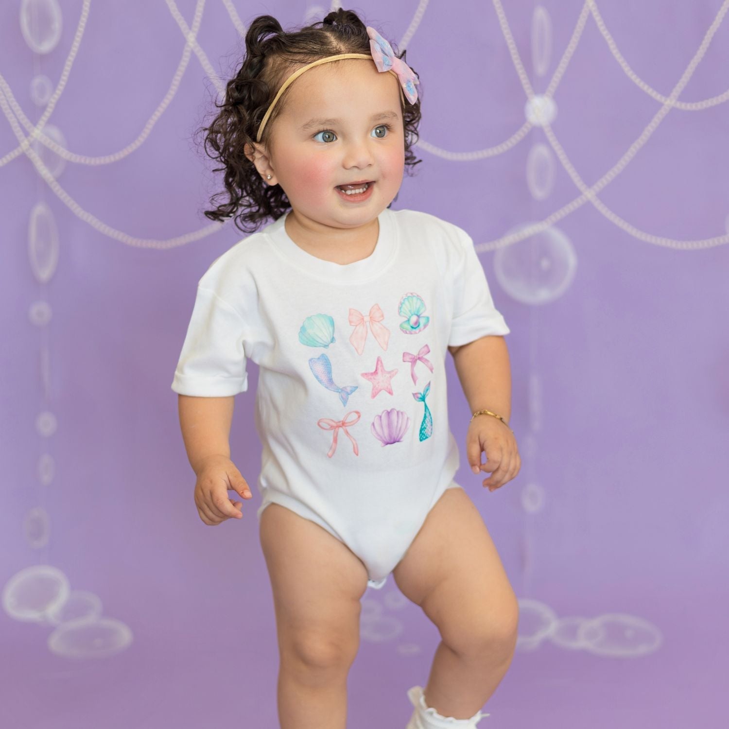 Mermaid Sequin Bow Baby Headband