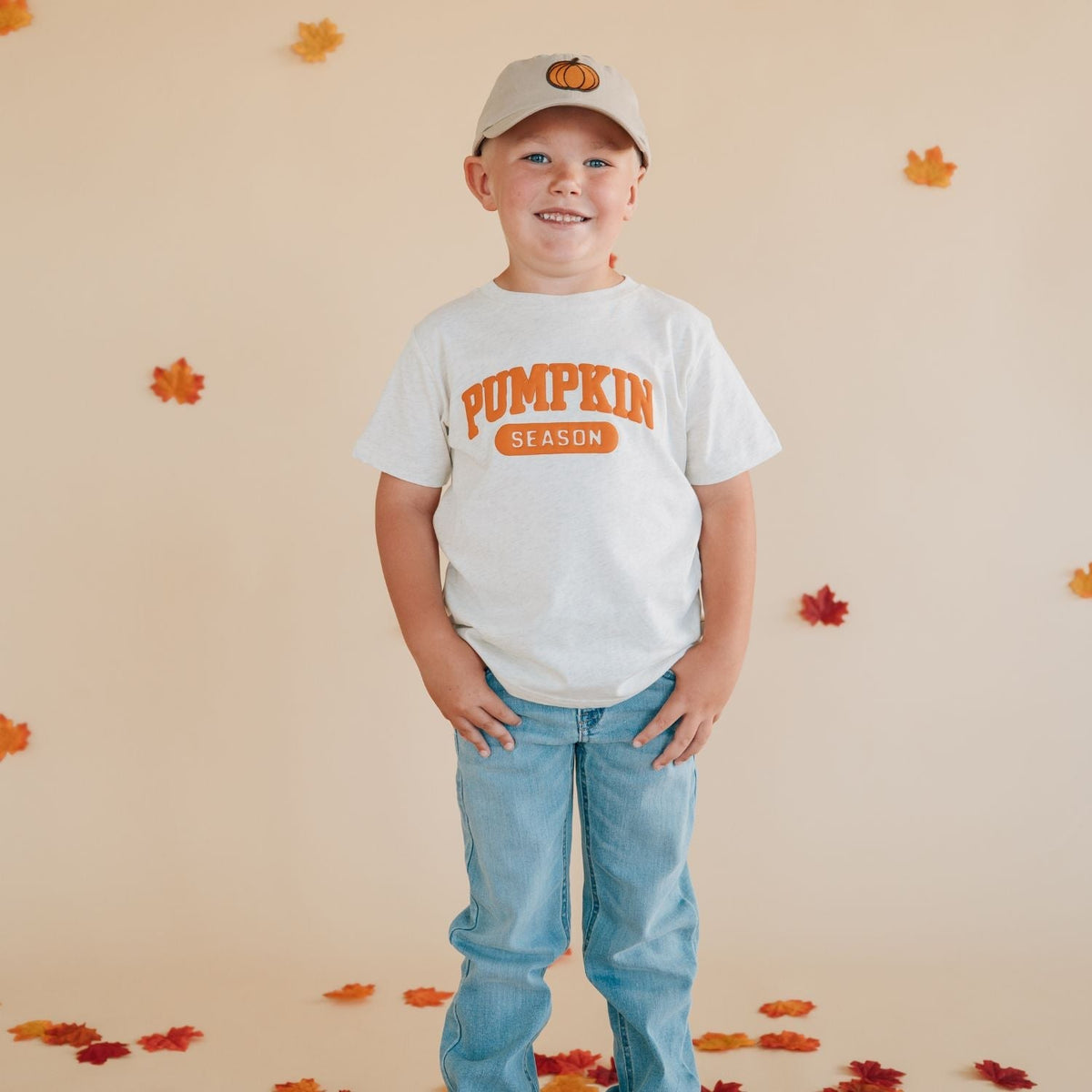 Pumpkin Season Puff Ink Short Sleeve T-shirt