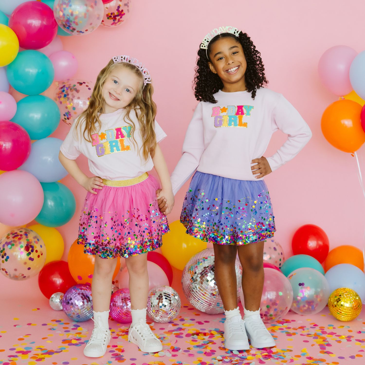 Birthday Girl Patch Short Sleeve T-shirt - Ballet