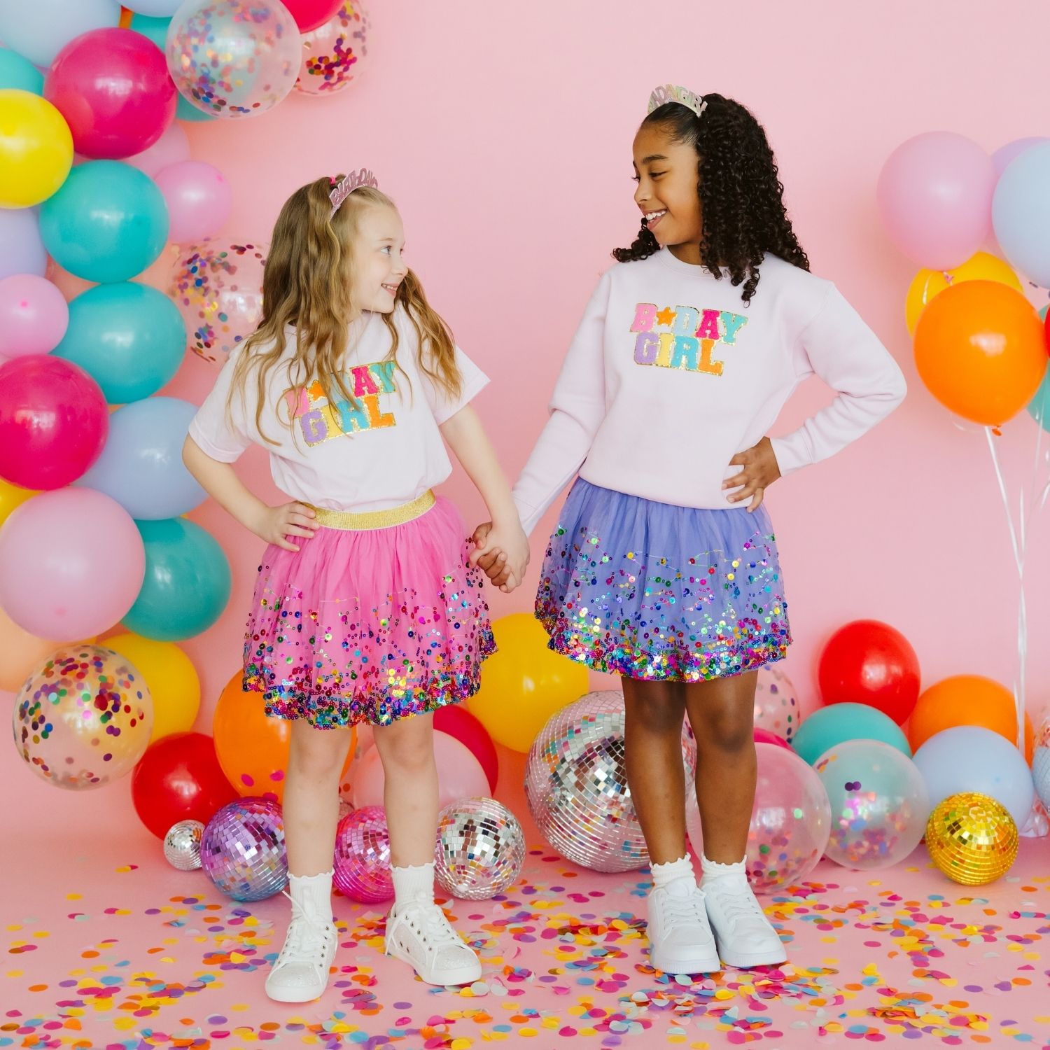 Birthday Girl Patch Sweatshirt - Ballet