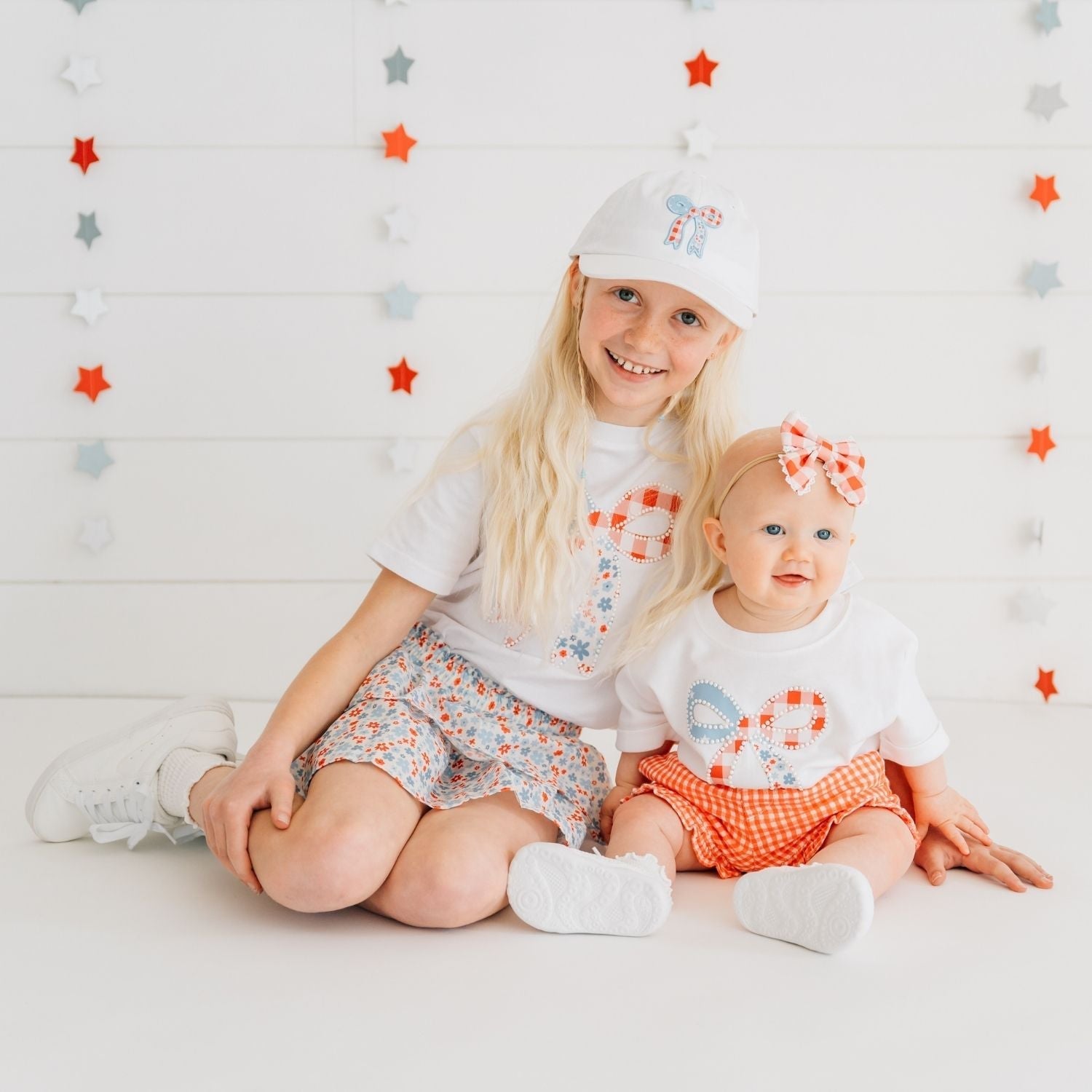 Patchwork Bow Patch Baseball Hat