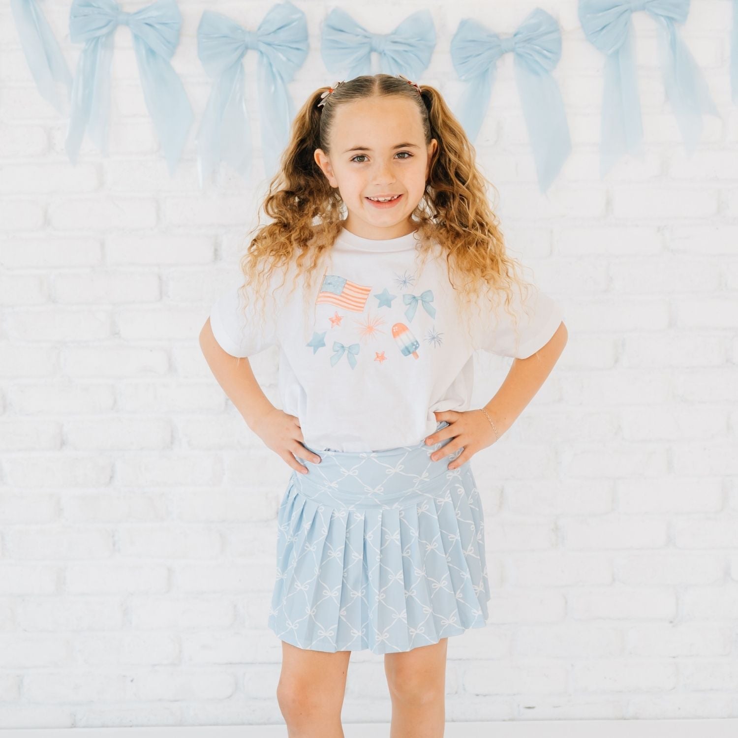 Patriotic Watercolor Short Sleeve T-shirt