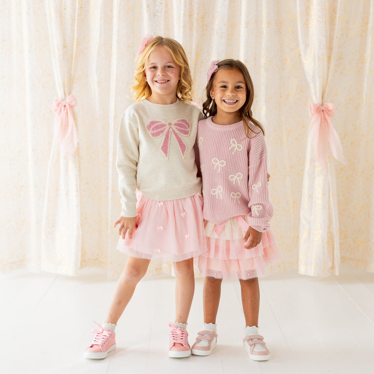Blush Bows Tutu Skirt