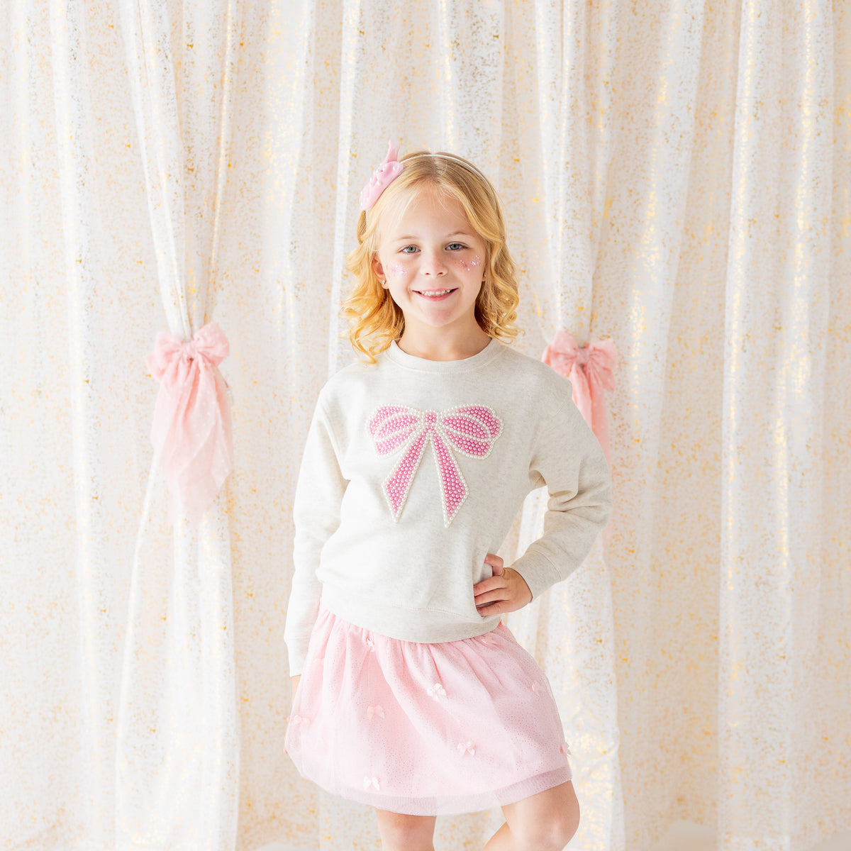 Blush Bows Tutu Skirt
