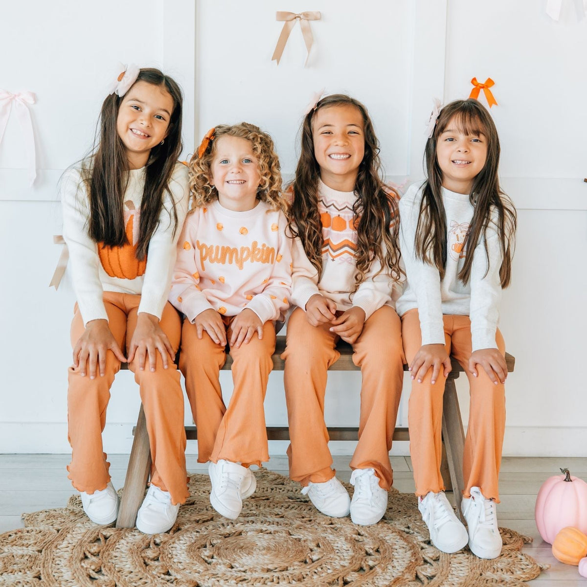 Pumpkin Stitch Patch Sweatshirt