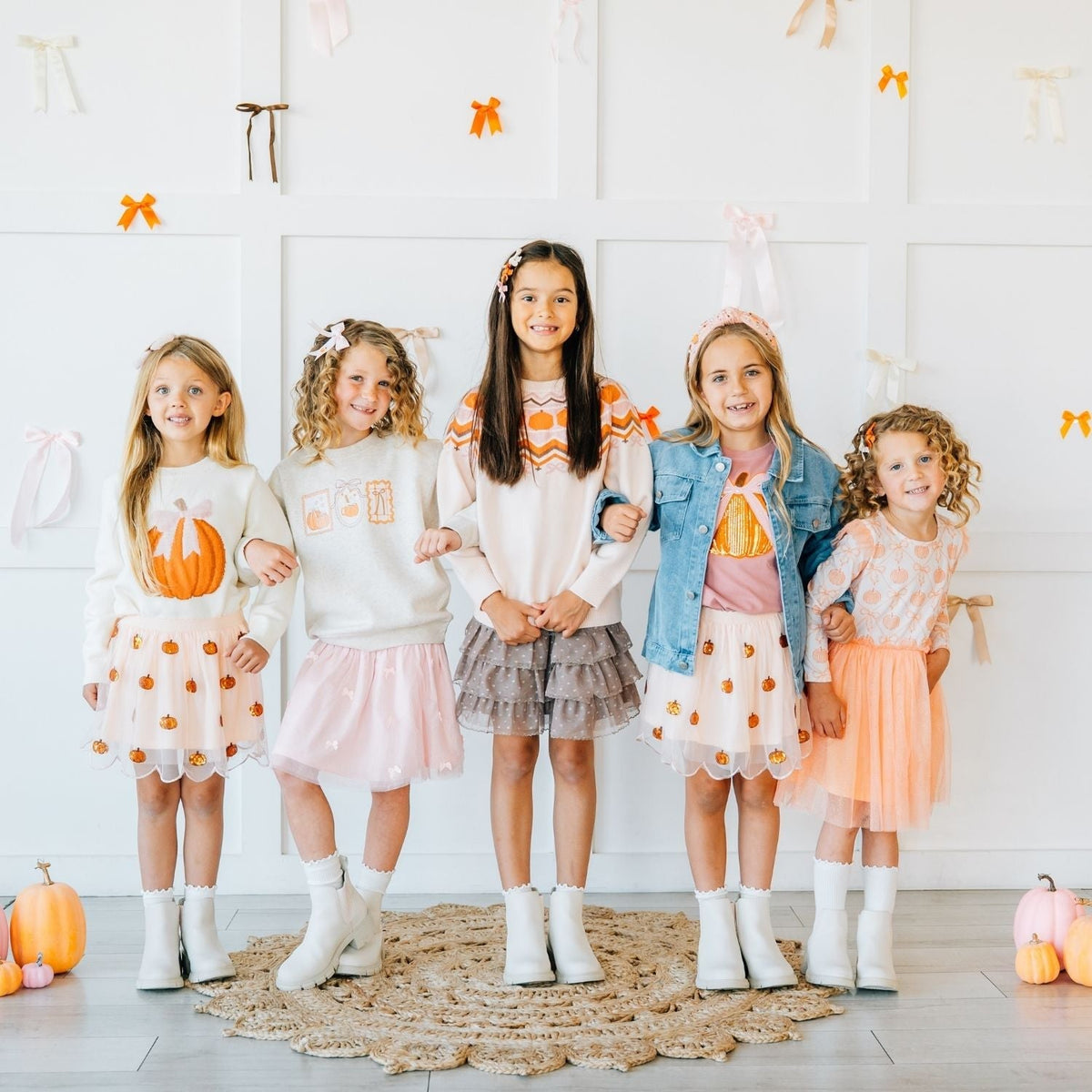 Pumpkin Sequin Scallop Tutu Skirt