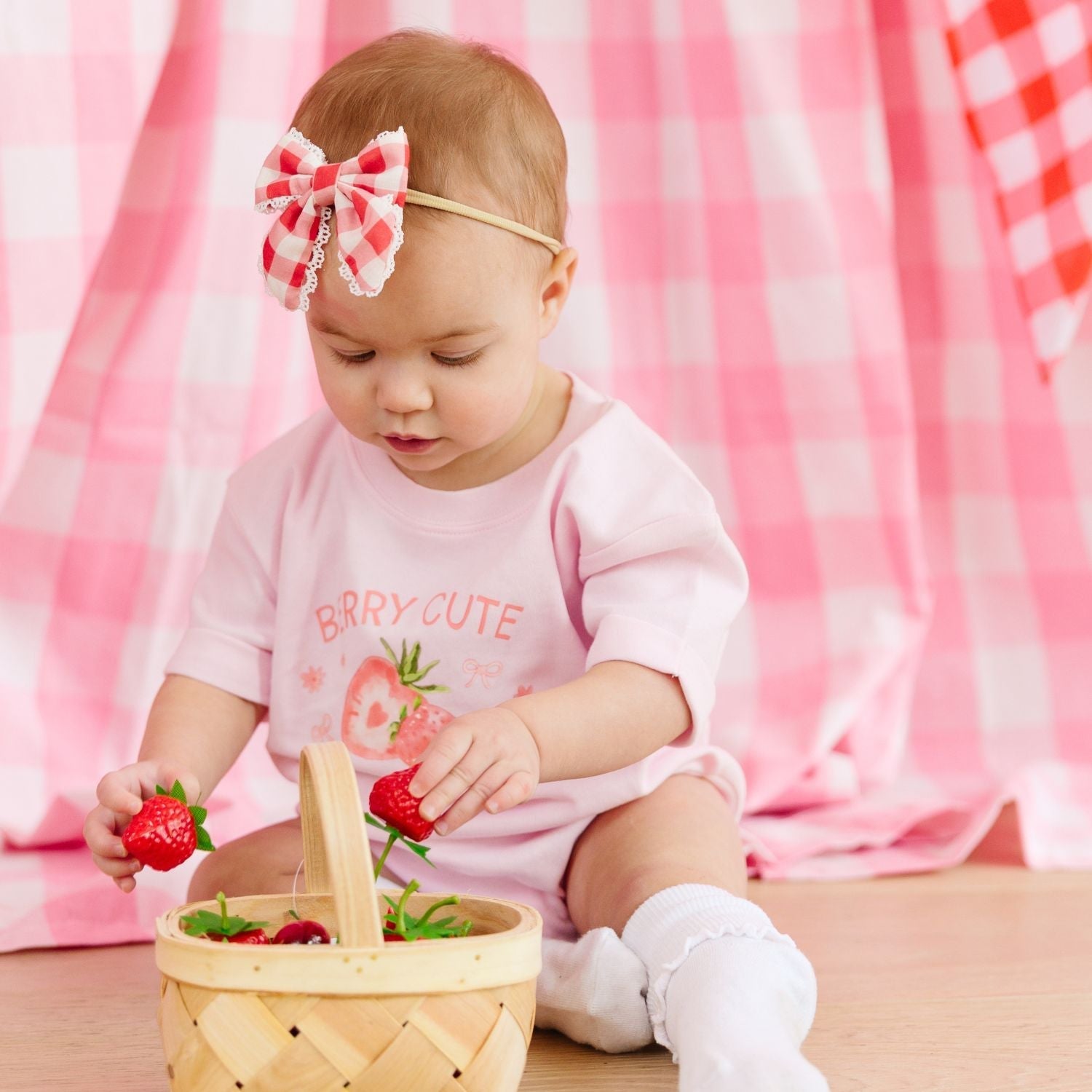 Berry Cute Strawberry Short Sleeve Romper