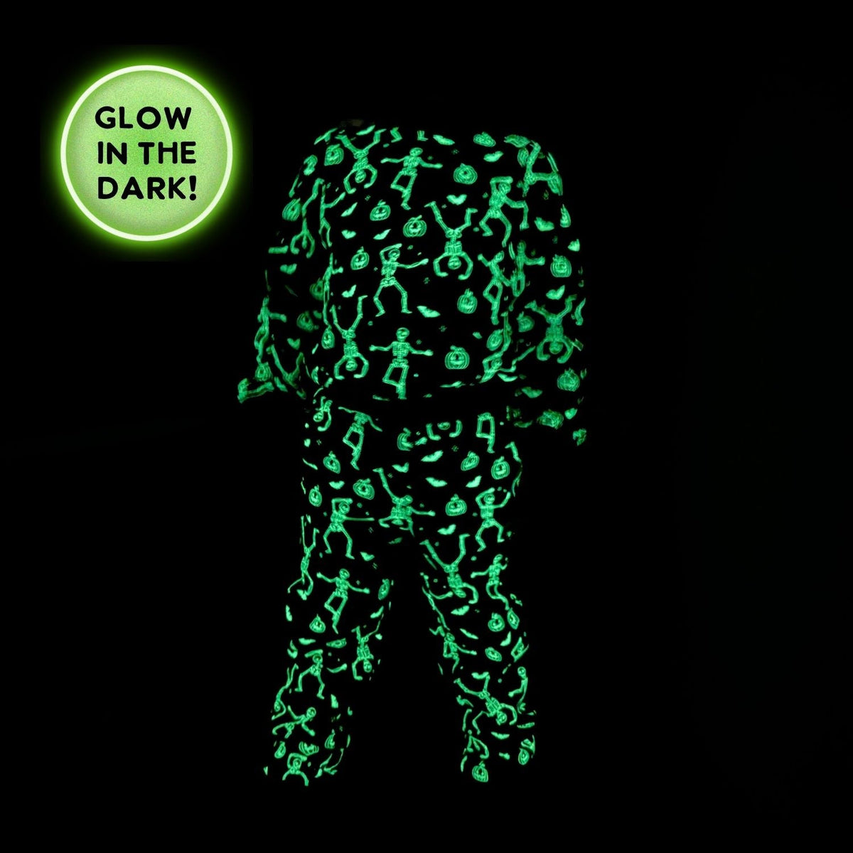 Glow In The Dark Silly Skelly Halloween Sweatshirt