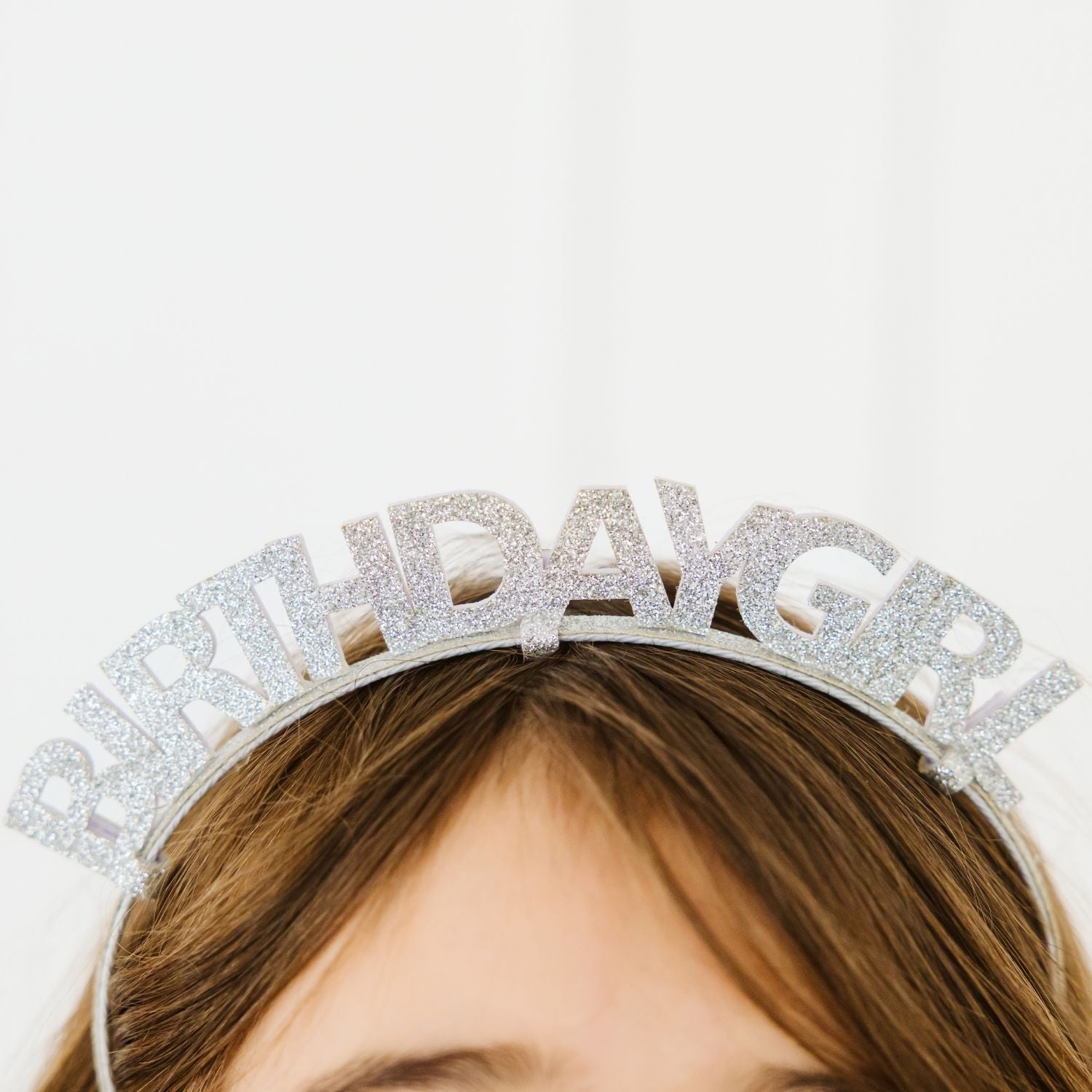 Silver Birthday Girl Headband