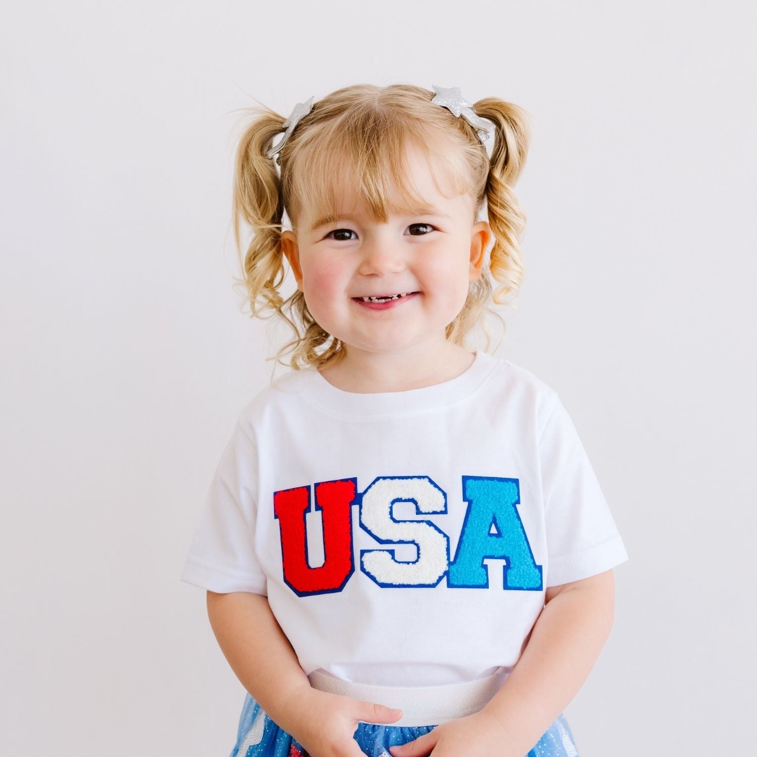 Usa Multi Patch Short Sleeve T-shirt