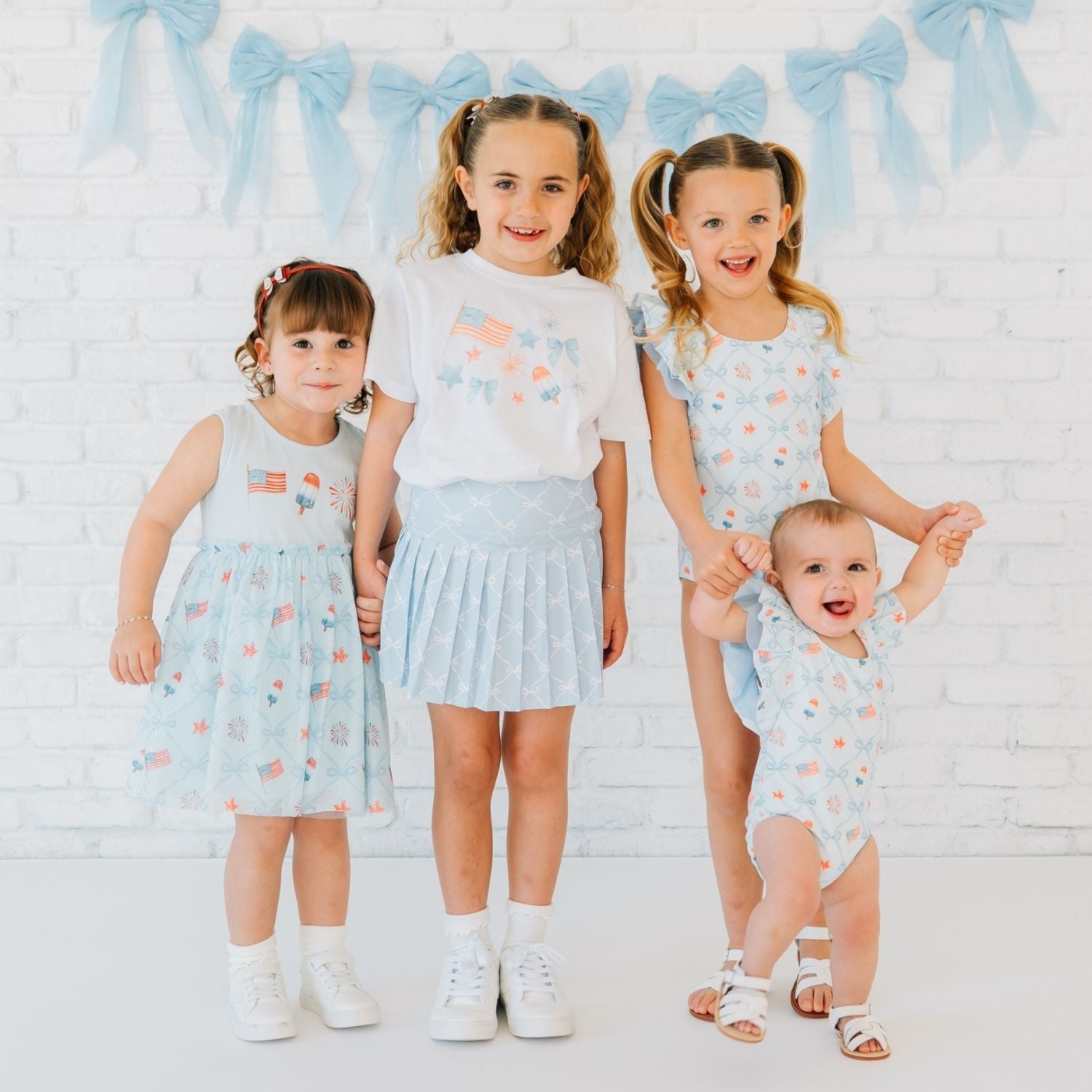 Patriotic Trellis Tank Tutu Dress