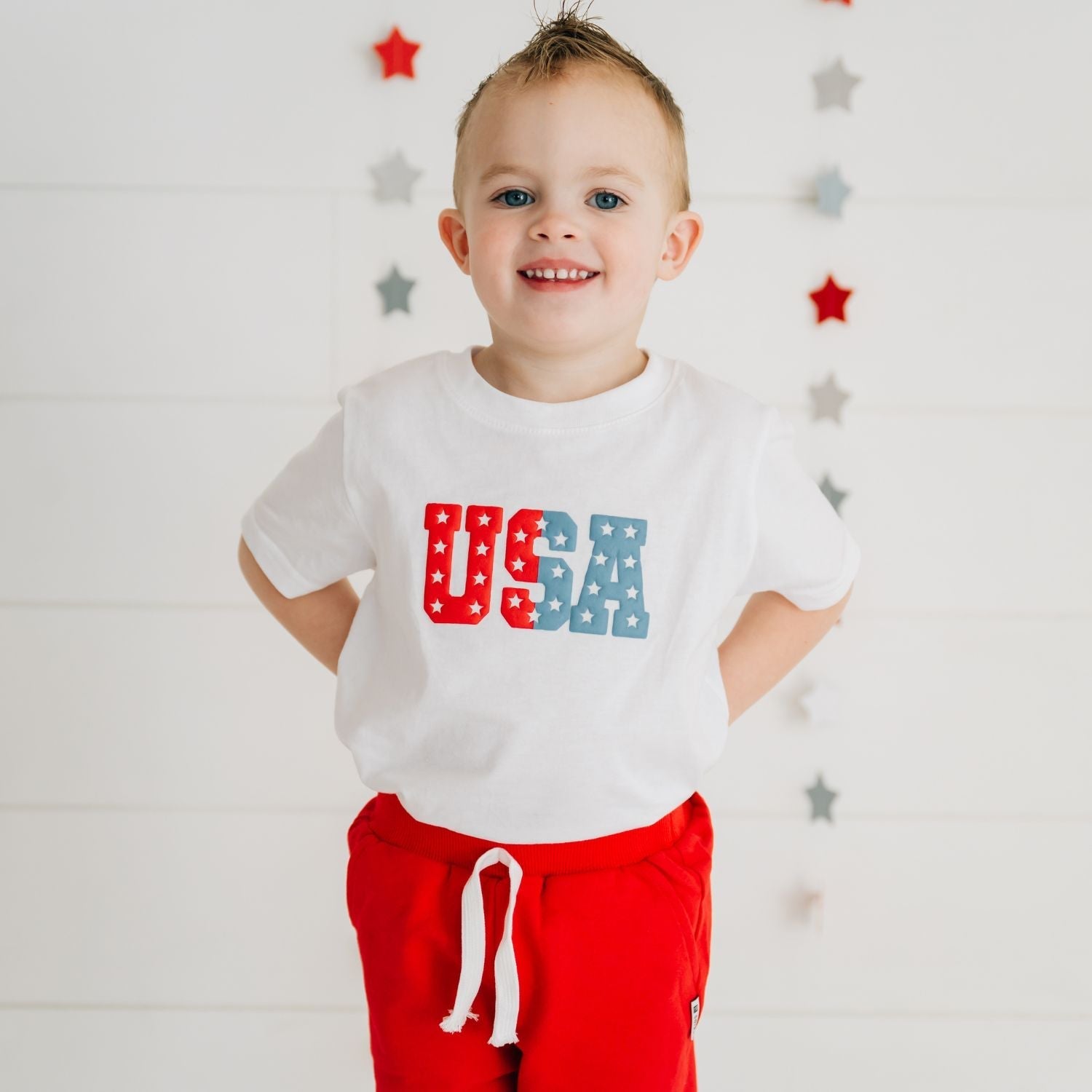 Usa Puff Ink Short Sleeve T-shirt