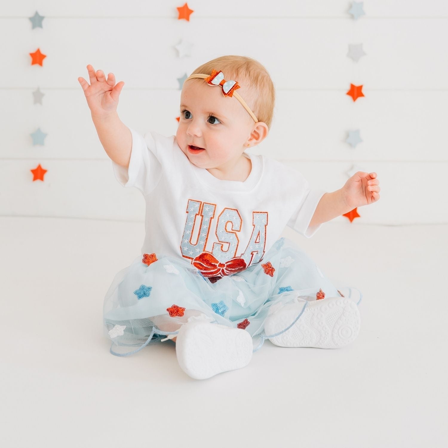 Usa Sequin Stars Tutu Skirt