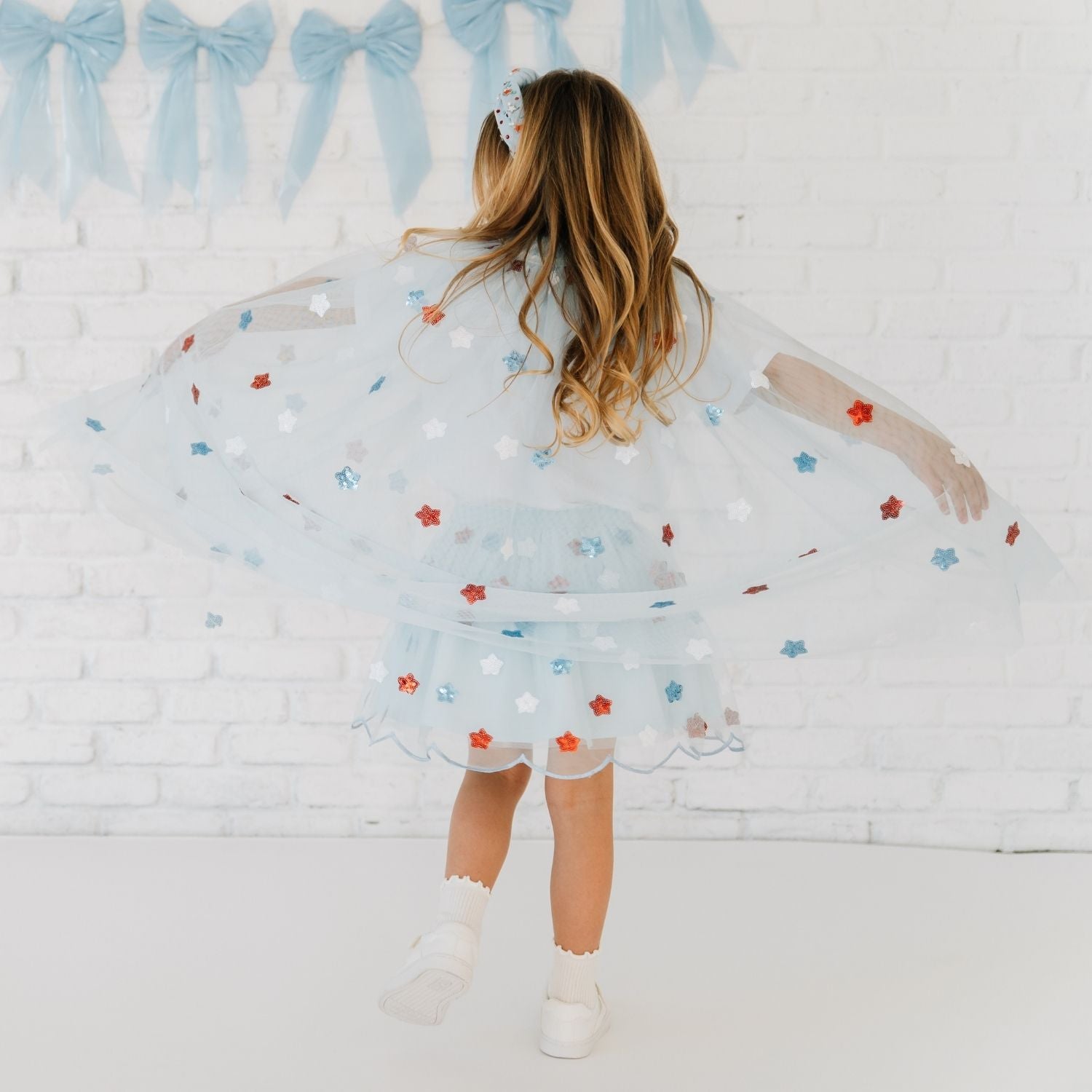 Usa Sequin Stars Cape
