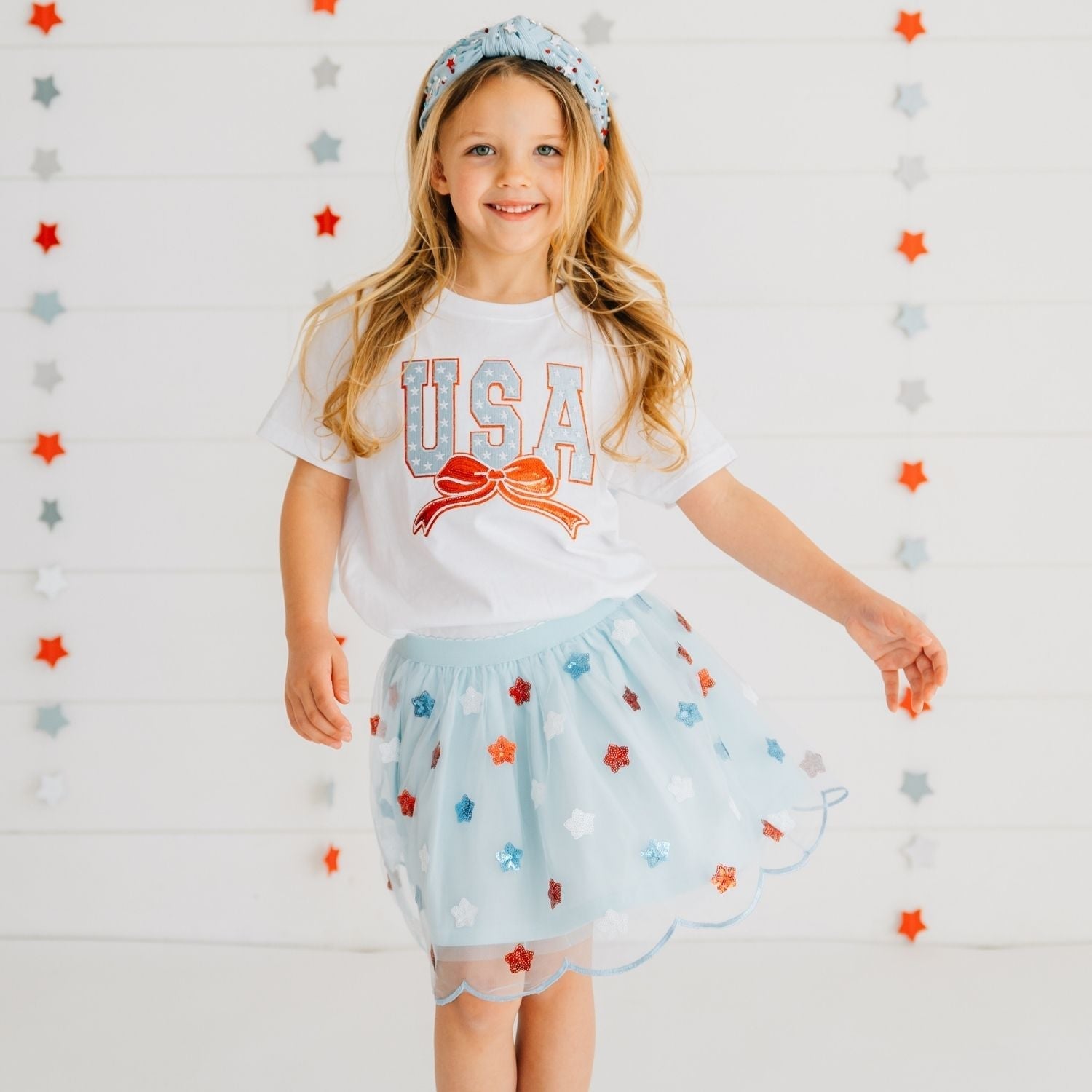 Usa Sequin Stars Tutu Skirt