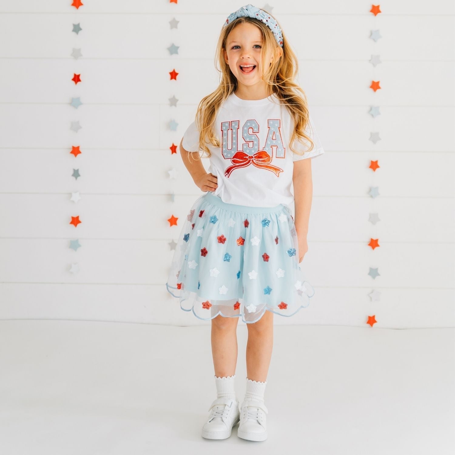 Usa Sequin Stars Tutu Skirt