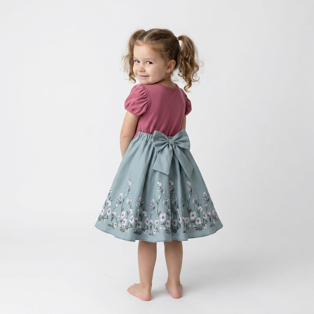 Soft And Breathable Organic Cotton Dress For Girls | Bloom