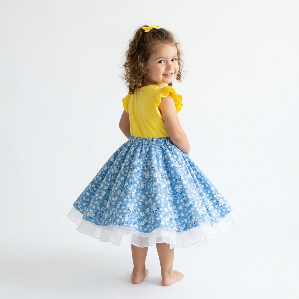 Blossom Organic Cotton Toddler Dress – Everyday Summer Dress For Girls