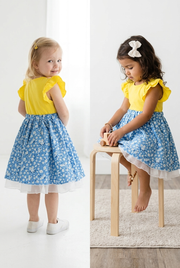 Blossom Organic Cotton Toddler Dress – Everyday Summer Dress For Girls