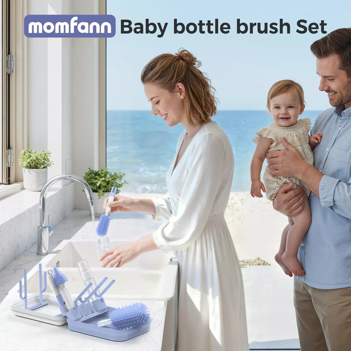 8-in-1 Magnetic Baby Bottle Brush Set