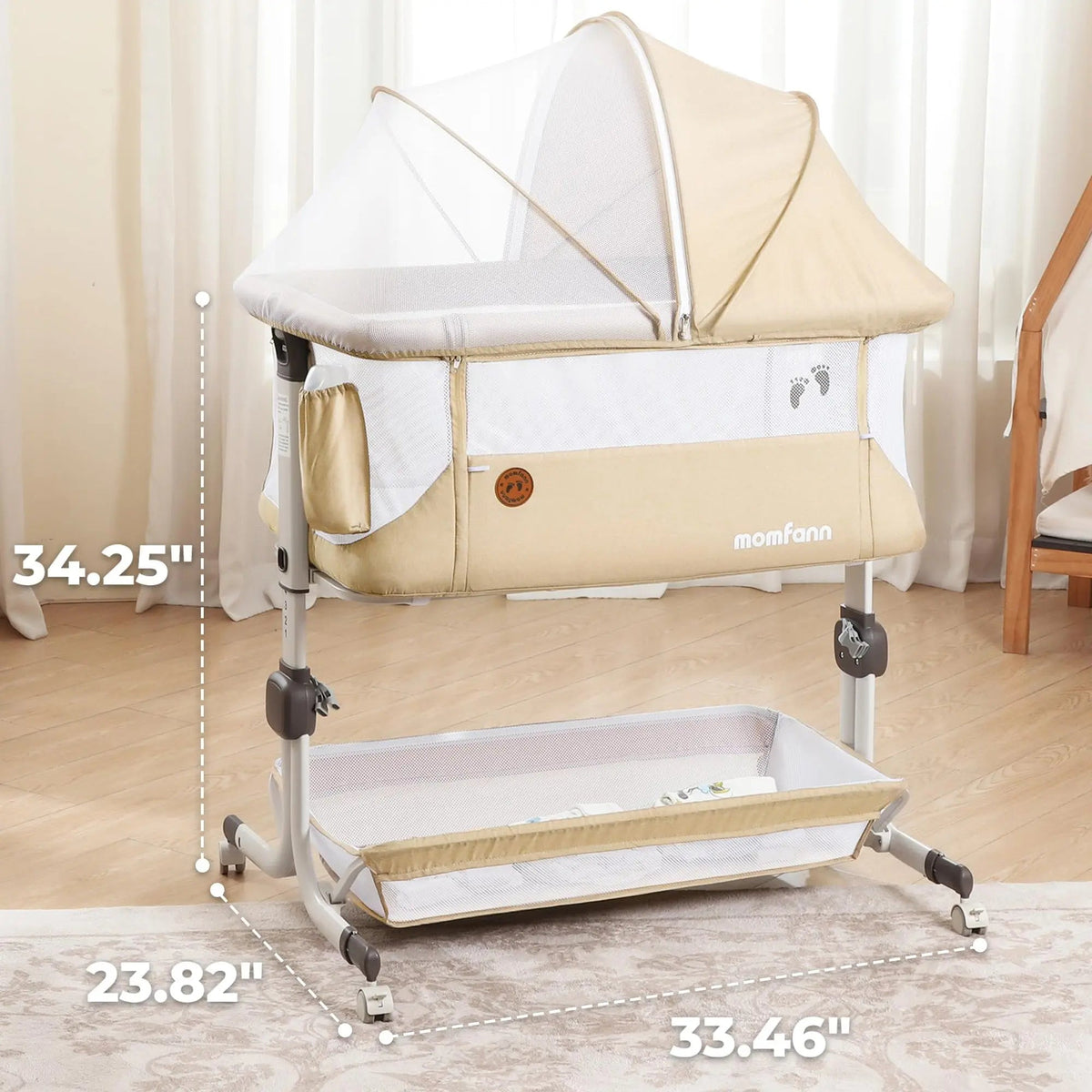 Bassinet Bedside Sleeper – Adjustable Baby Crib For Newborns