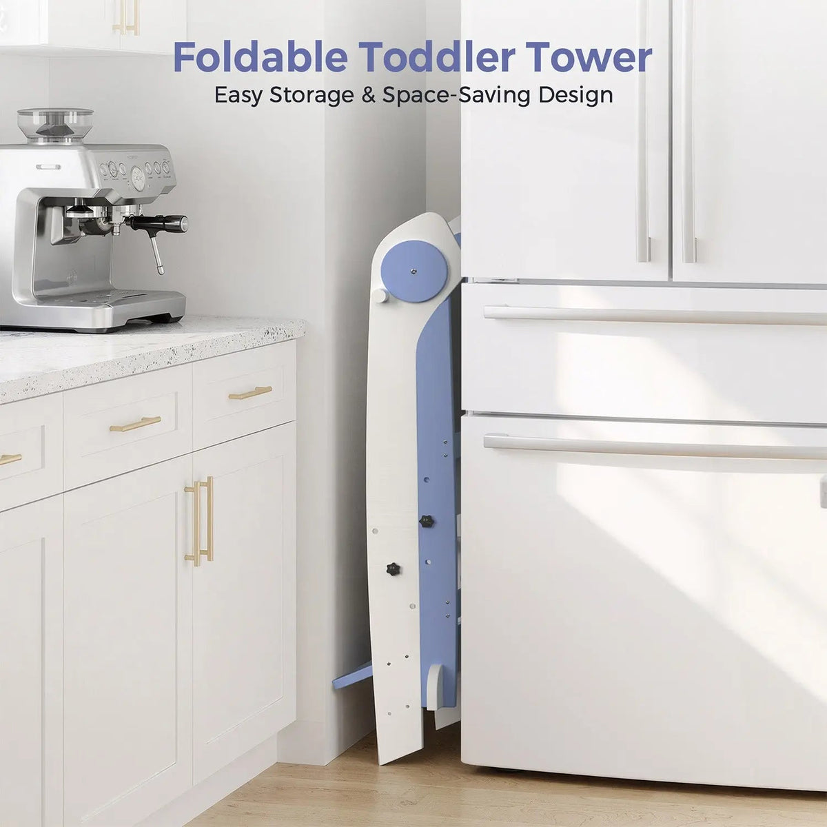 Foldable Toddler Tower – Kids Kitchen Step Stool Helper