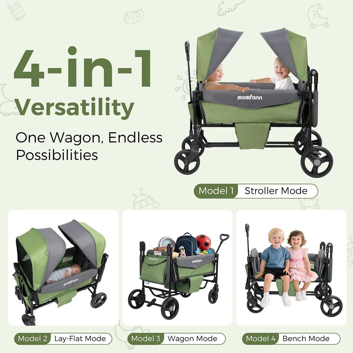 Double Stroller Wagon