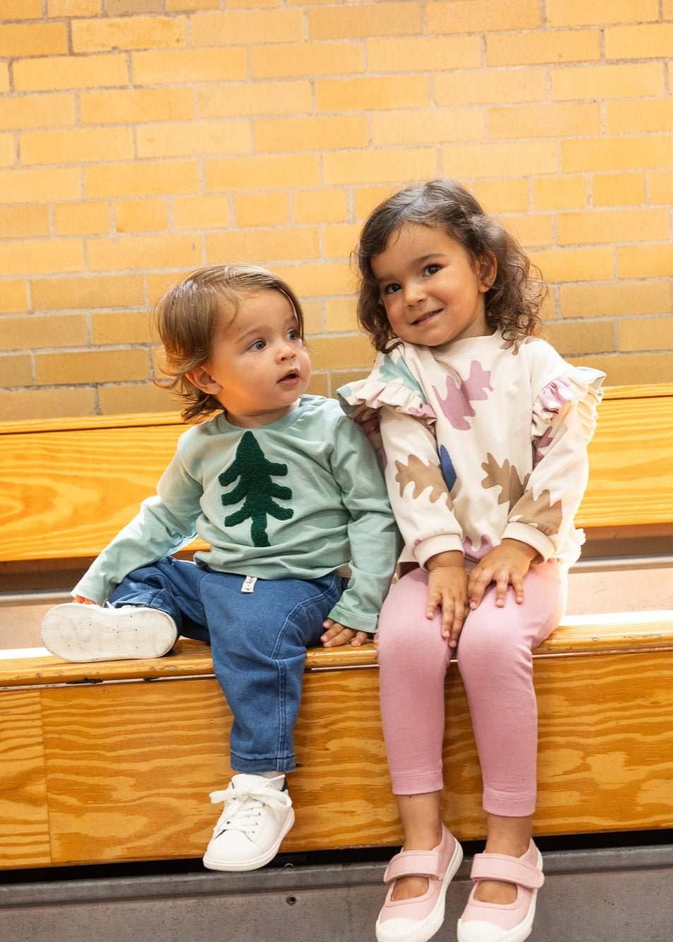 Recycled Cotton Autumn Ruffle Sweatshirt