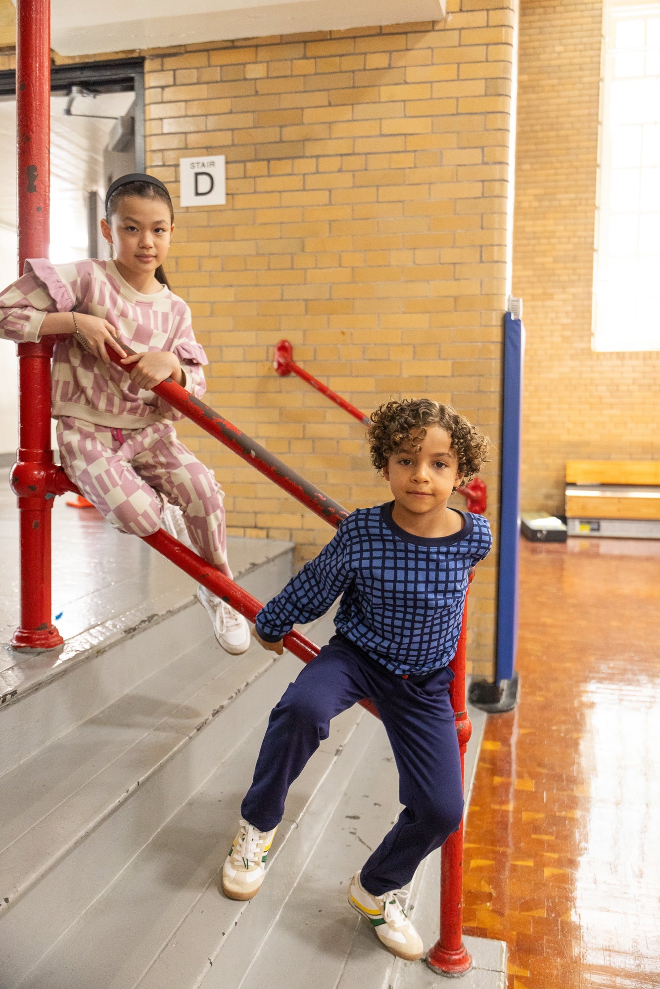Recycled Cotton Pink Block Jogger