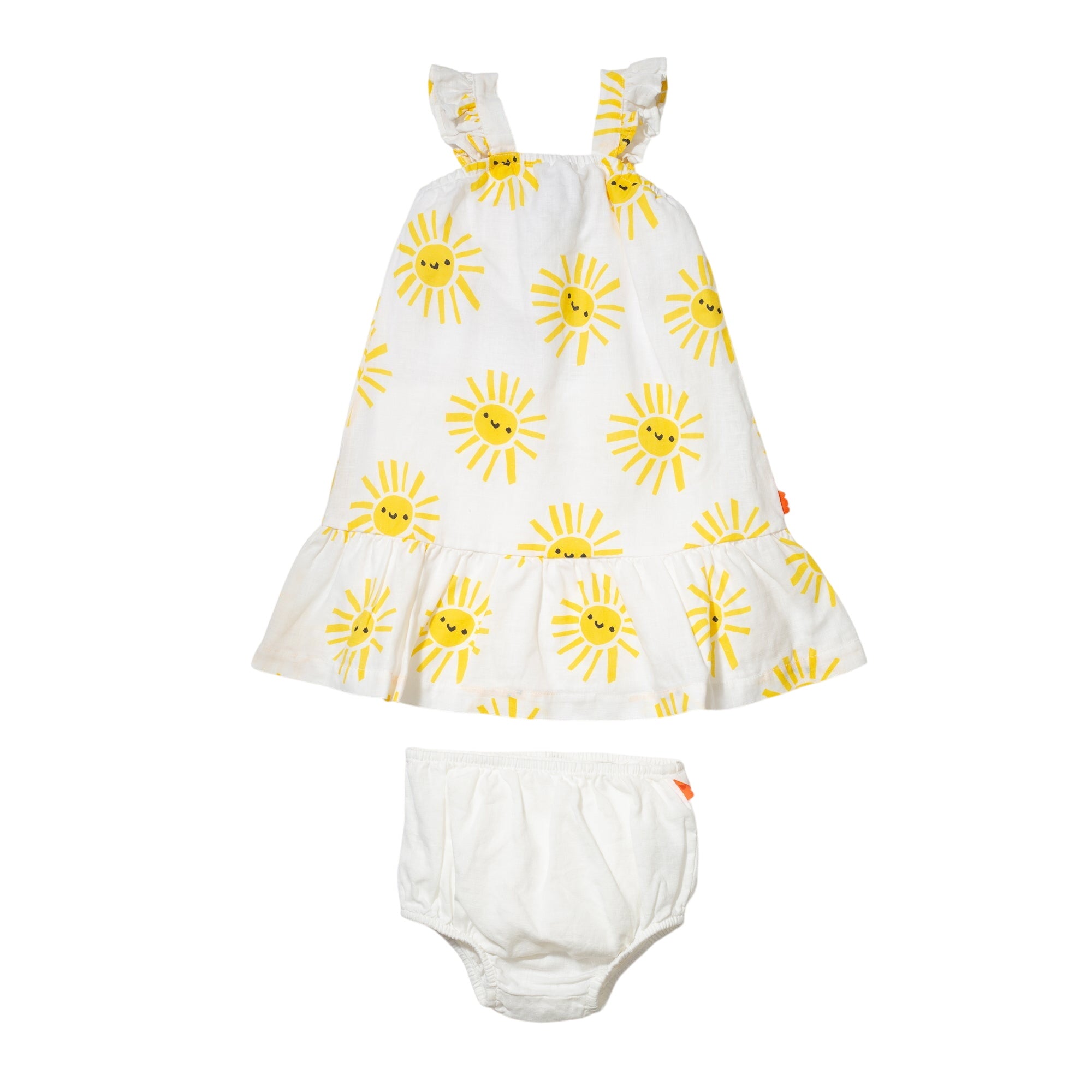 Linen Sun Baby Ruffle Dress