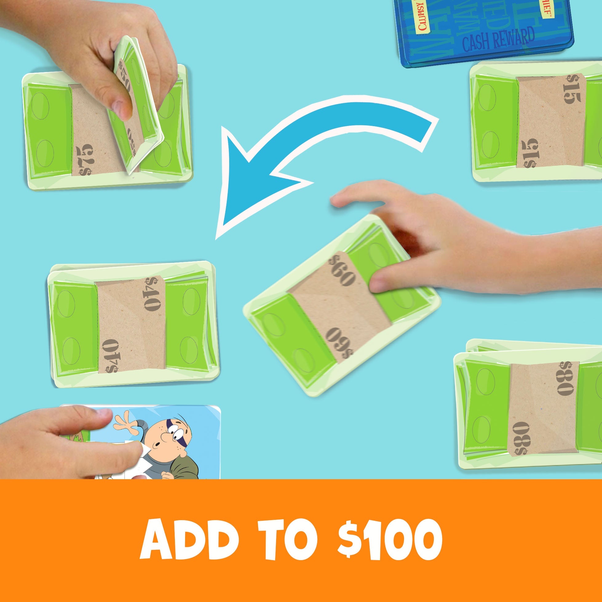 Clumsy Thief - Adding To $100 Game