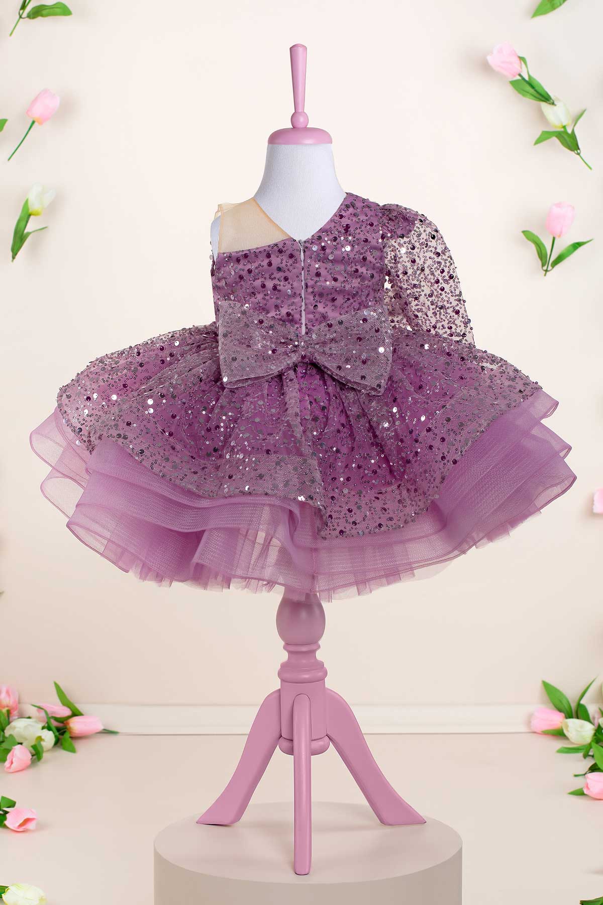 Monica Lavender Party Dress