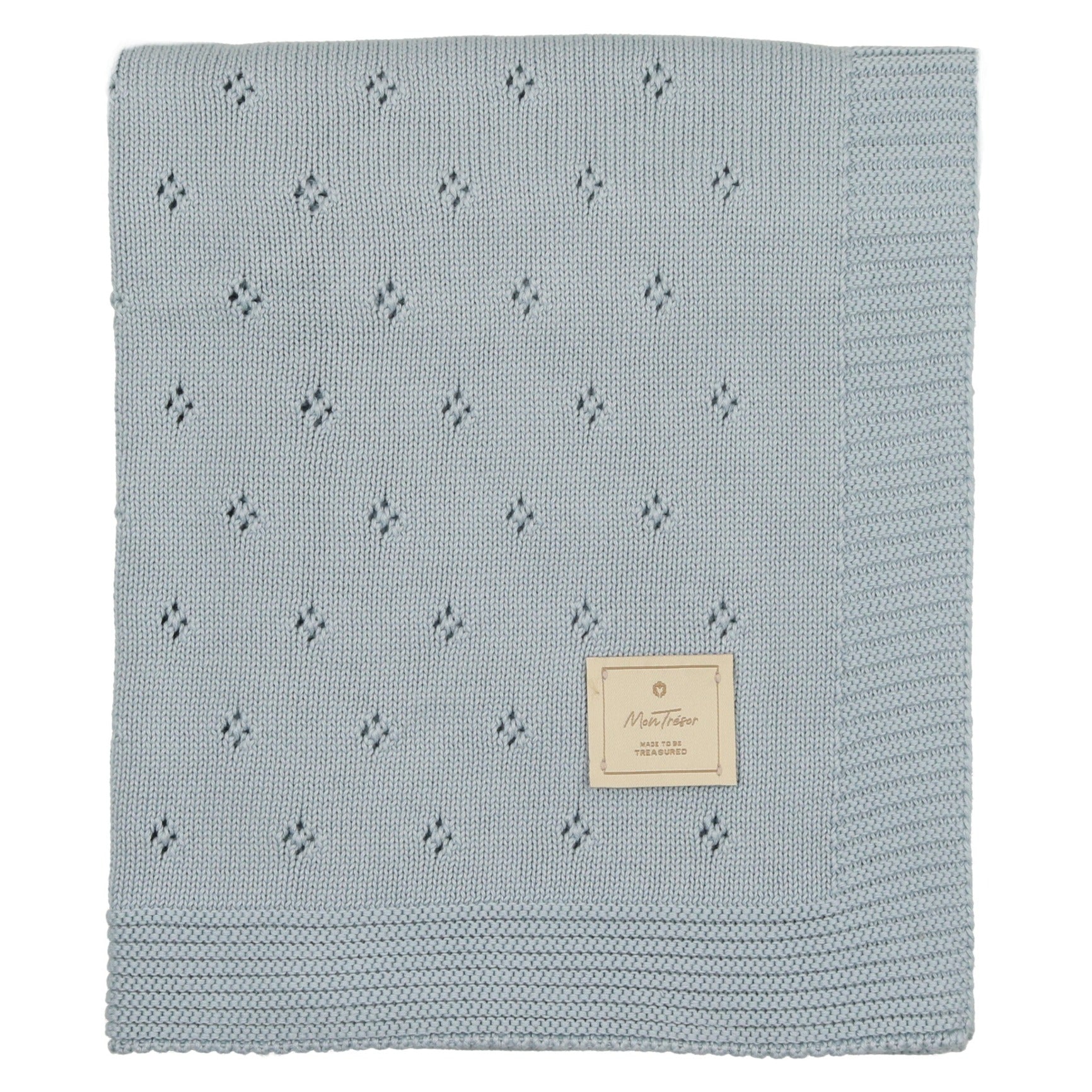 Perfect Pointelle Knit Blanket