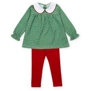 Morgan Set Girls' Legging Set Candy Cane Lane