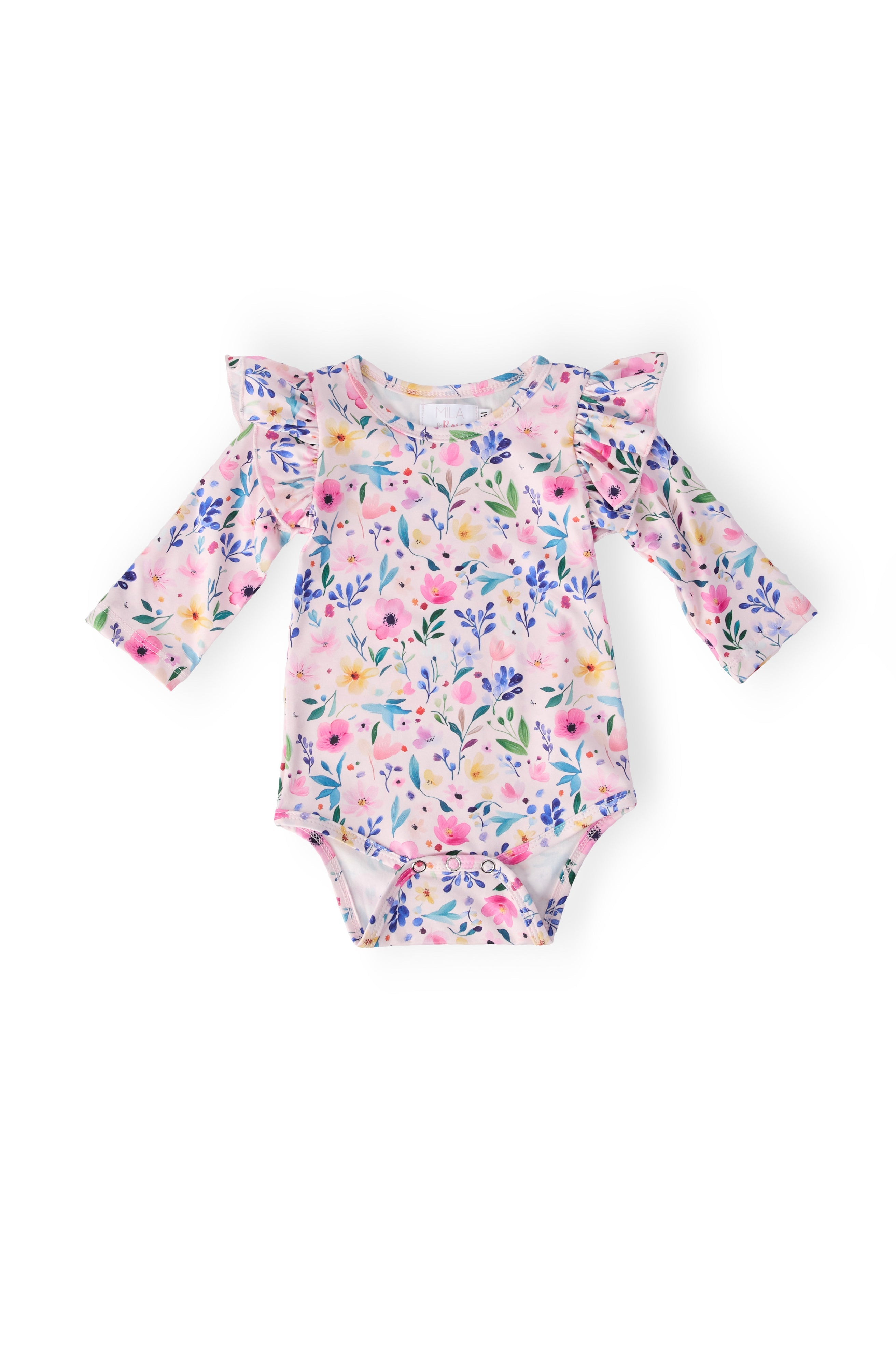 Morning Meadows L/s Flutter Bodysuit