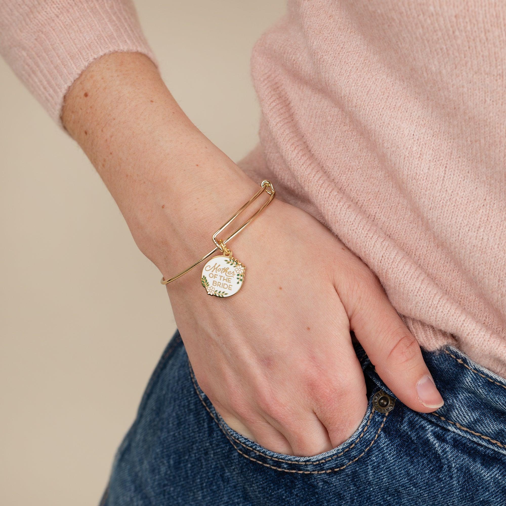 'mother Of The Bride' Charm Bangle