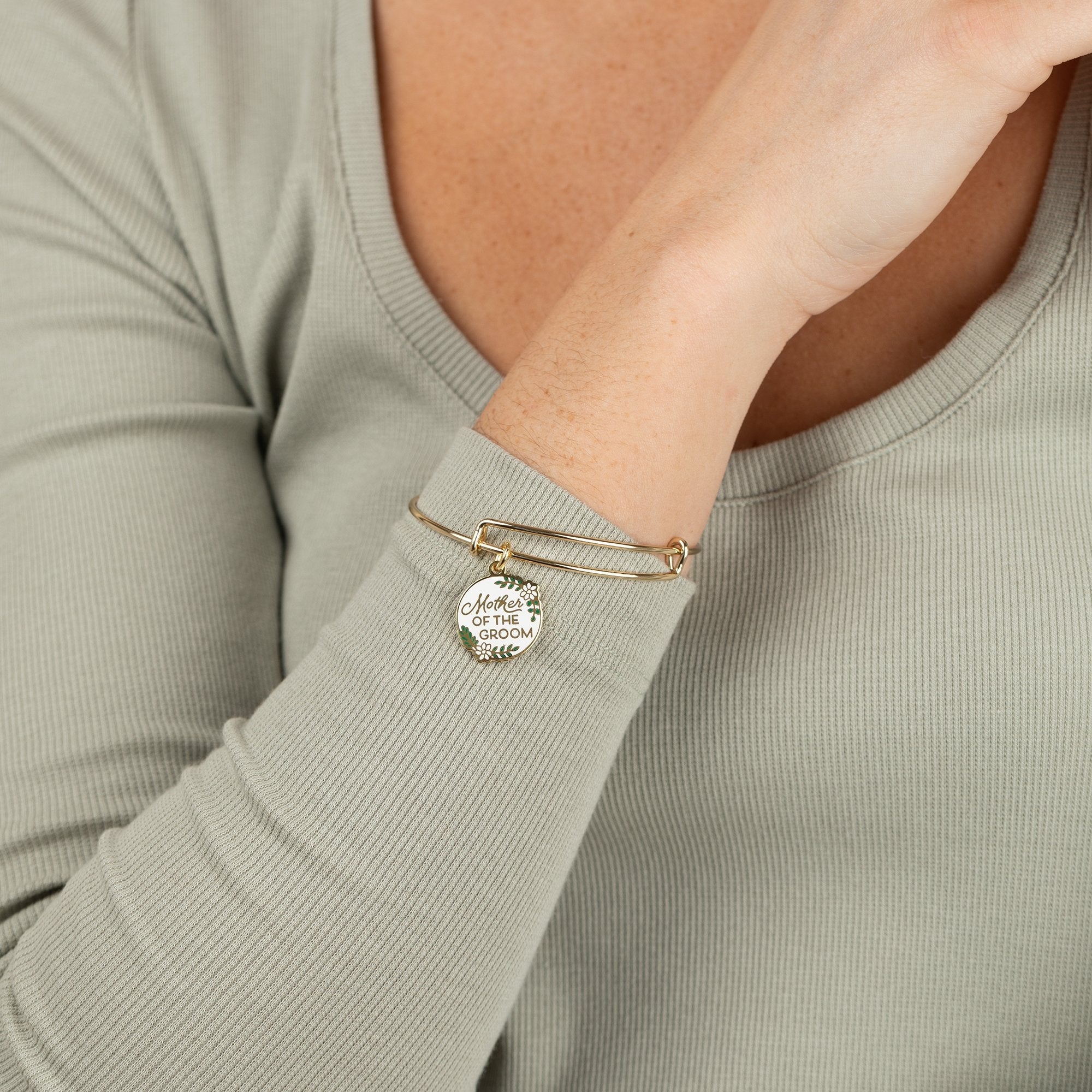'mother Of The Groom' Charm Bangle