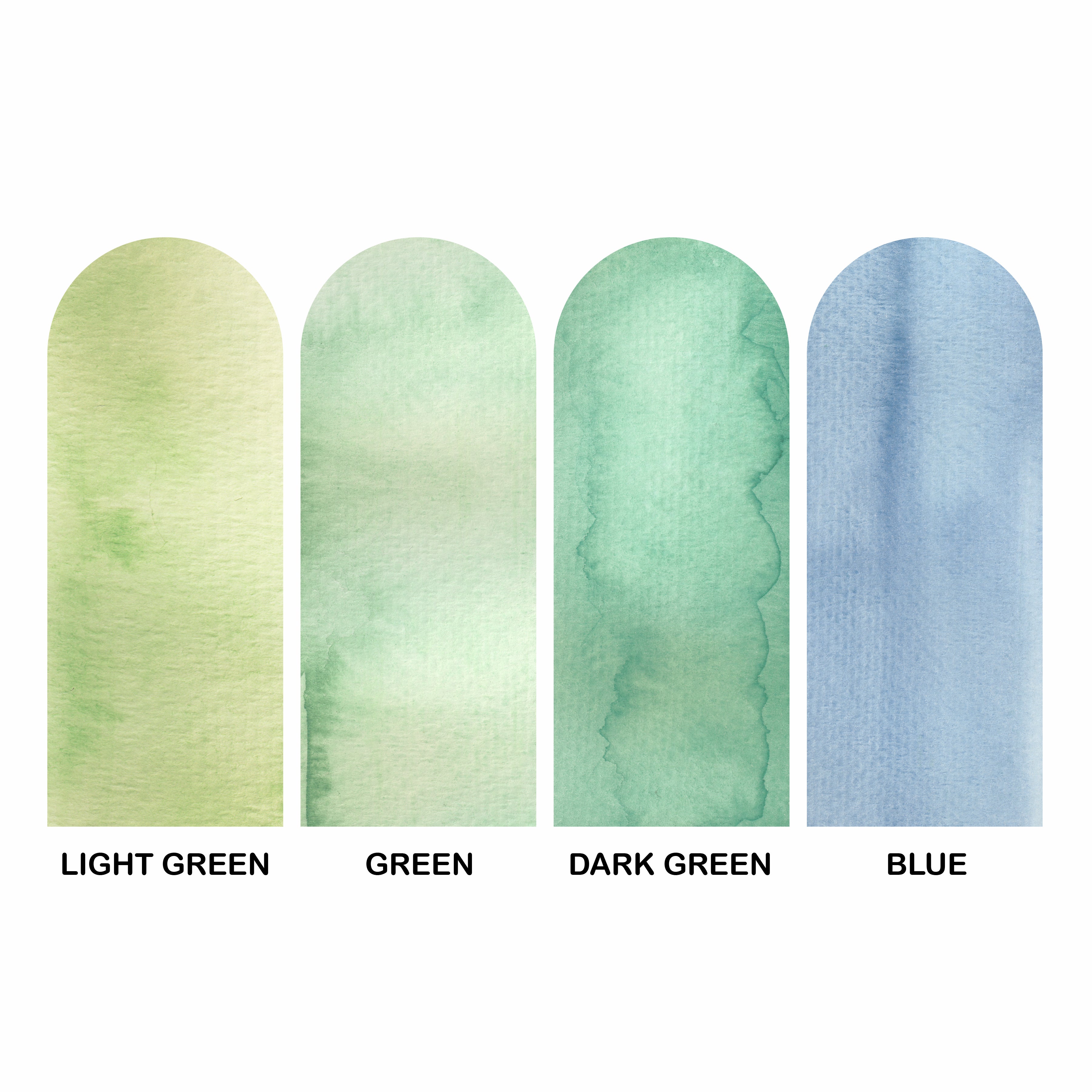 Double Watercolor Arch Decal Set