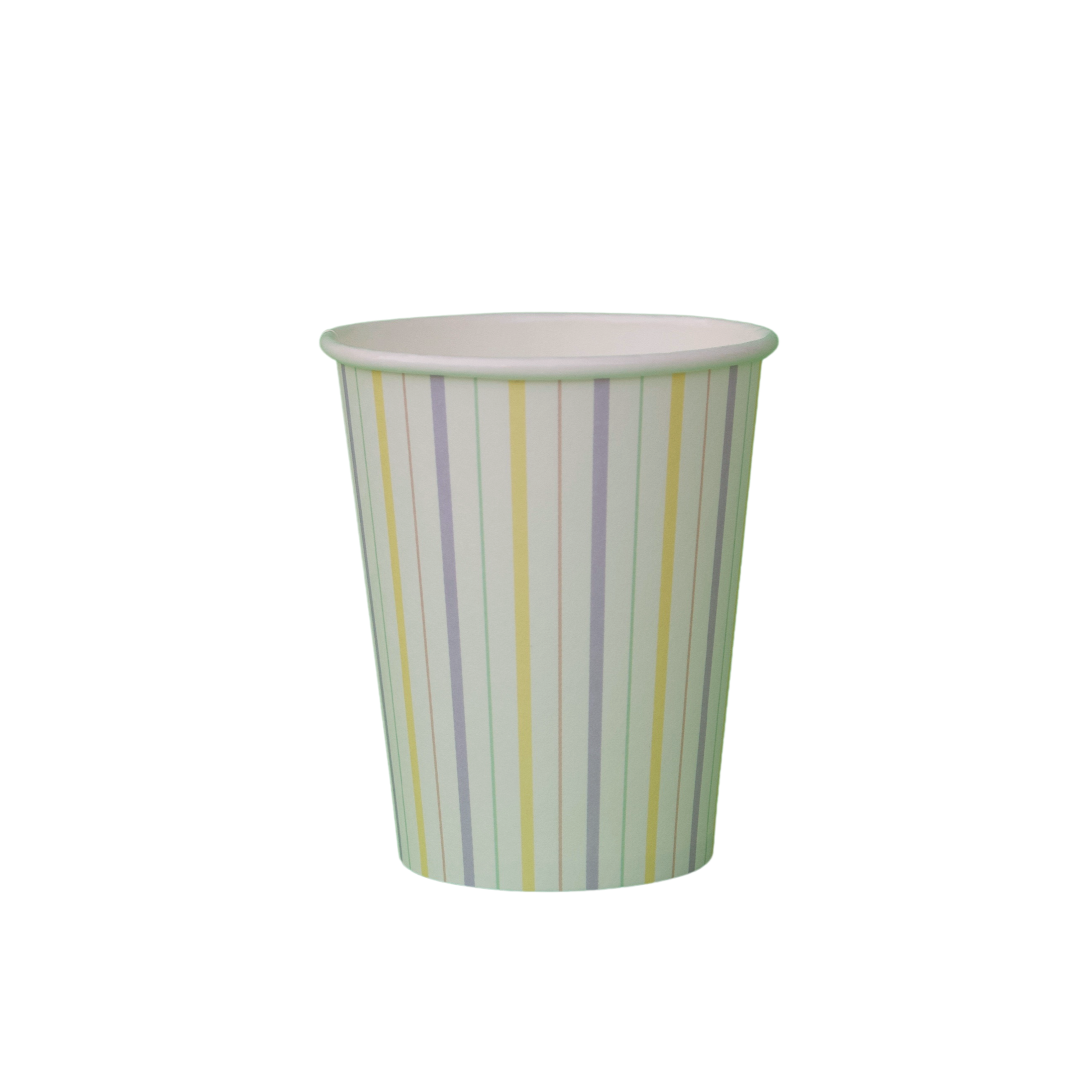 Multicolor Fine Stripes Cups (set Of 8)