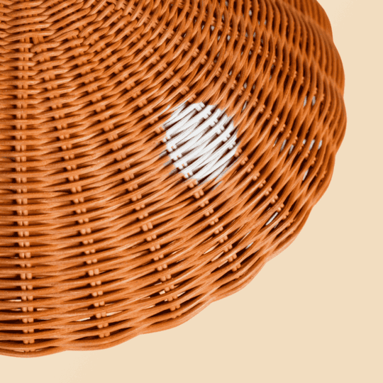 Mushroom Rattan Basket