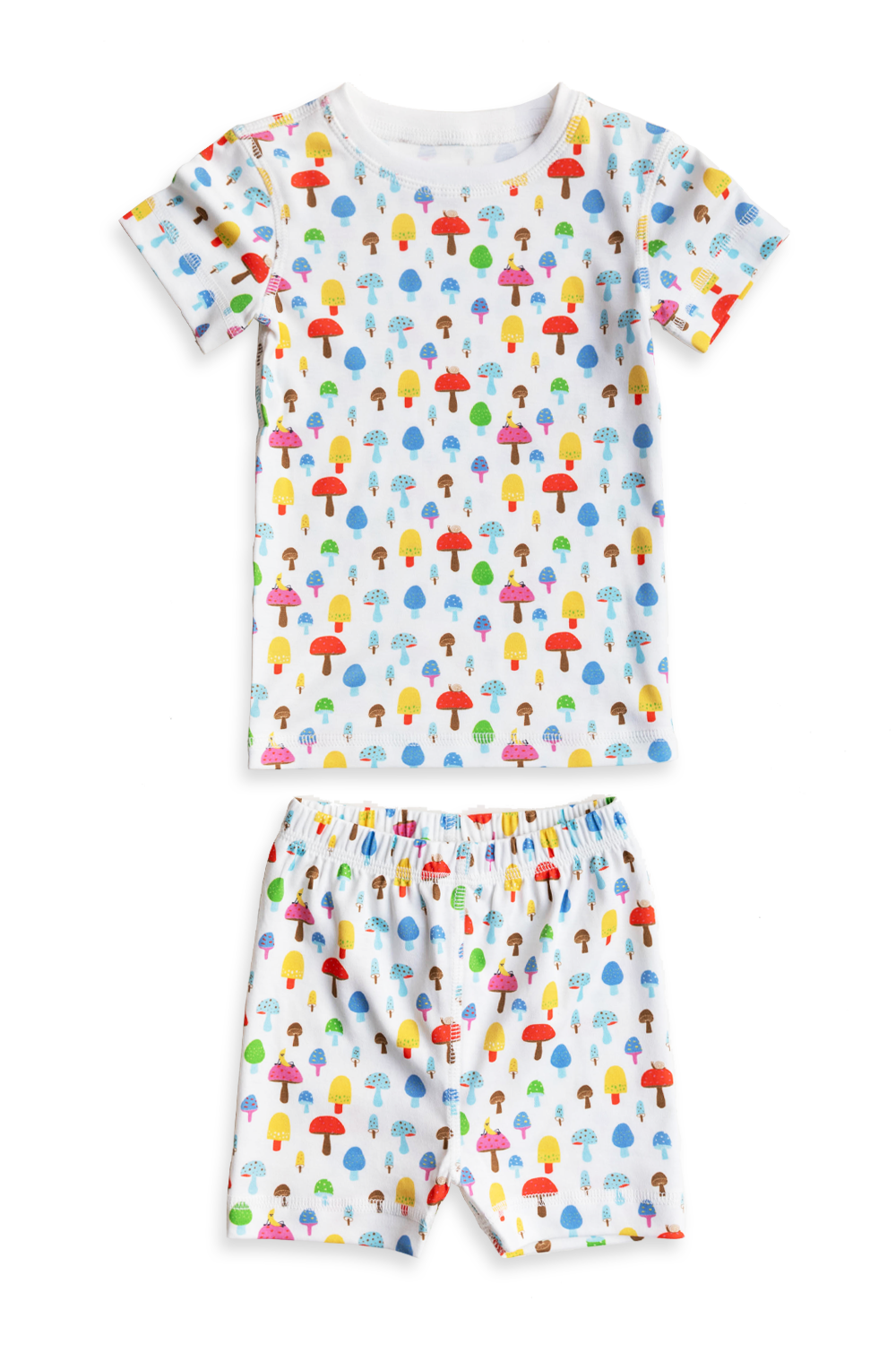 Magic Mushroom Organic Pima Cotton Shorts Pajama Set