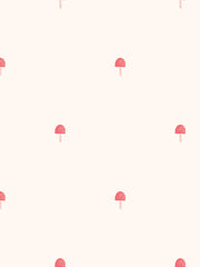 'mushrooms' Wallpaper By Meri Meri - Cream