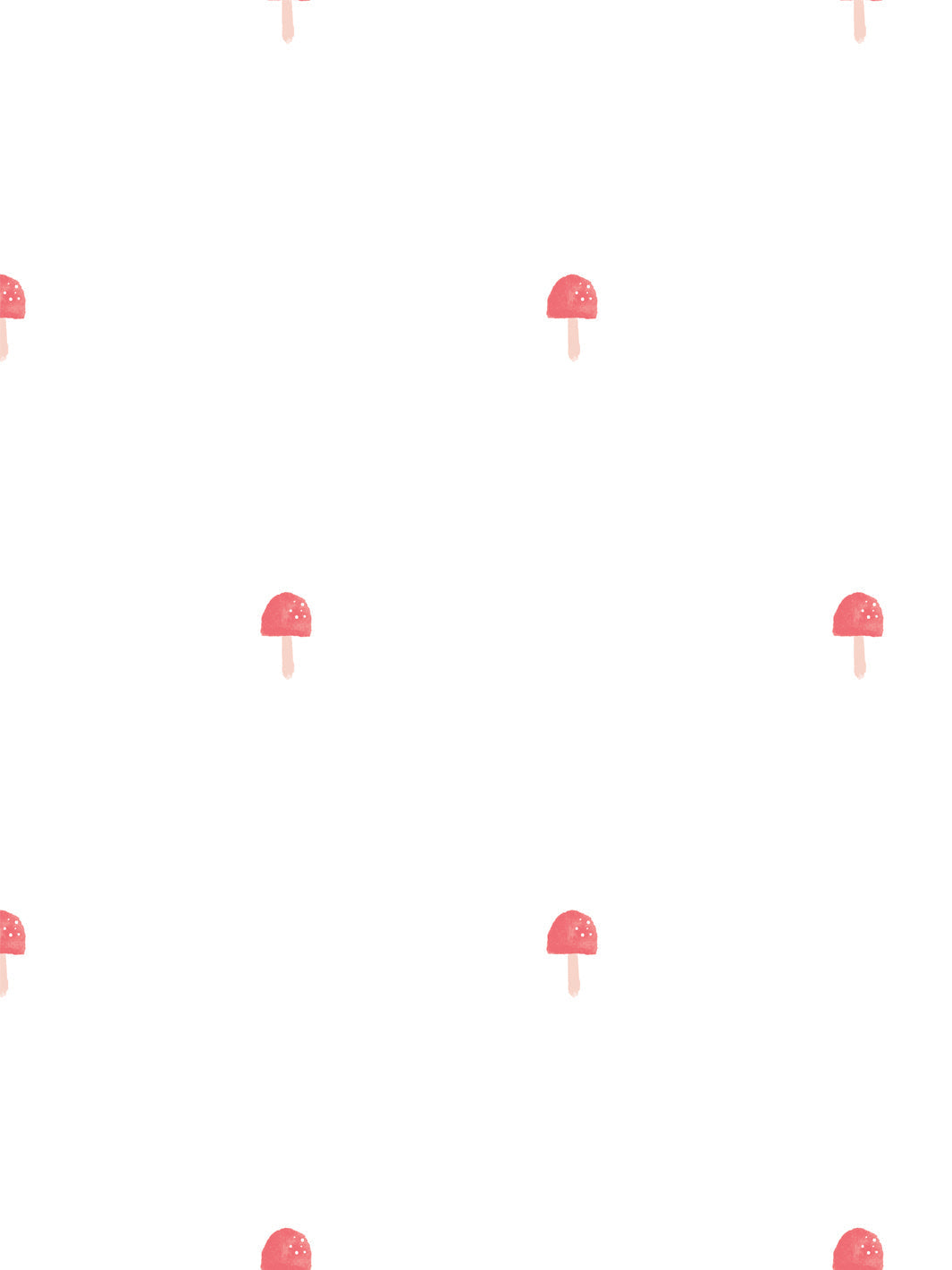 'mushrooms' Wallpaper By Meri Meri - White