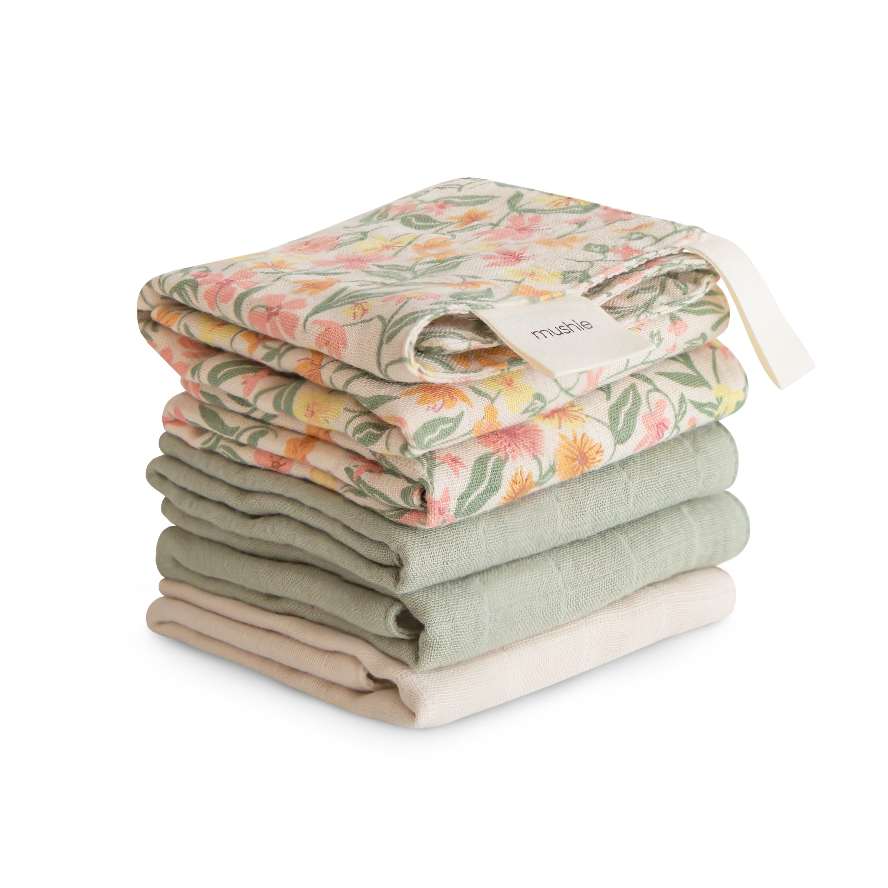 Muslin Cotton Washcloth 5-pack