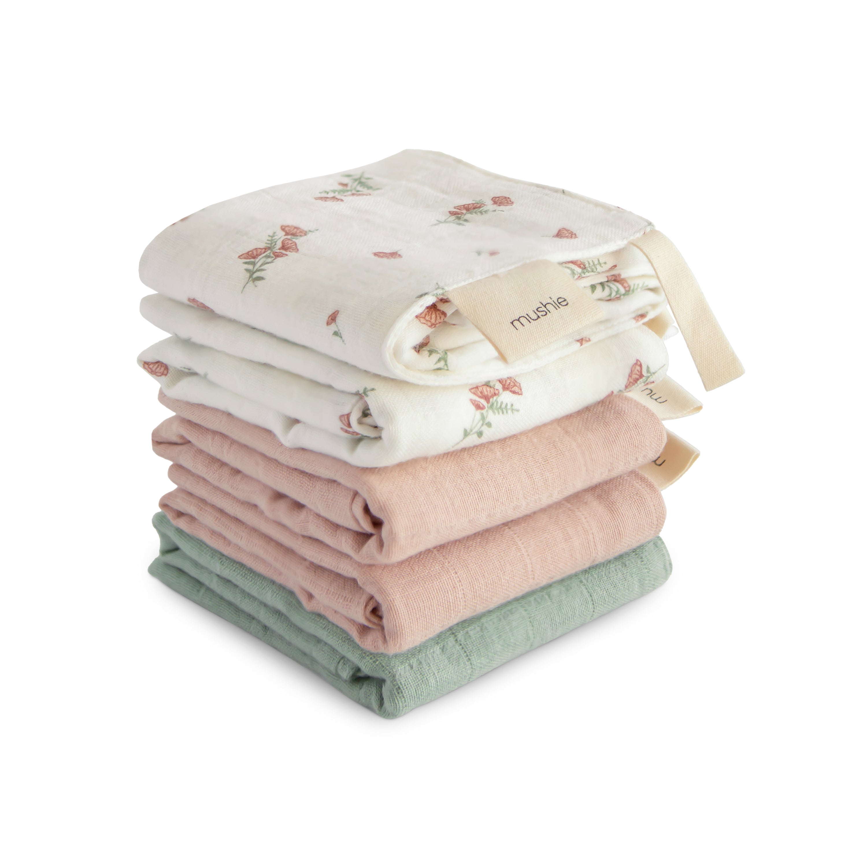 Muslin Cotton Washcloth 5-pack