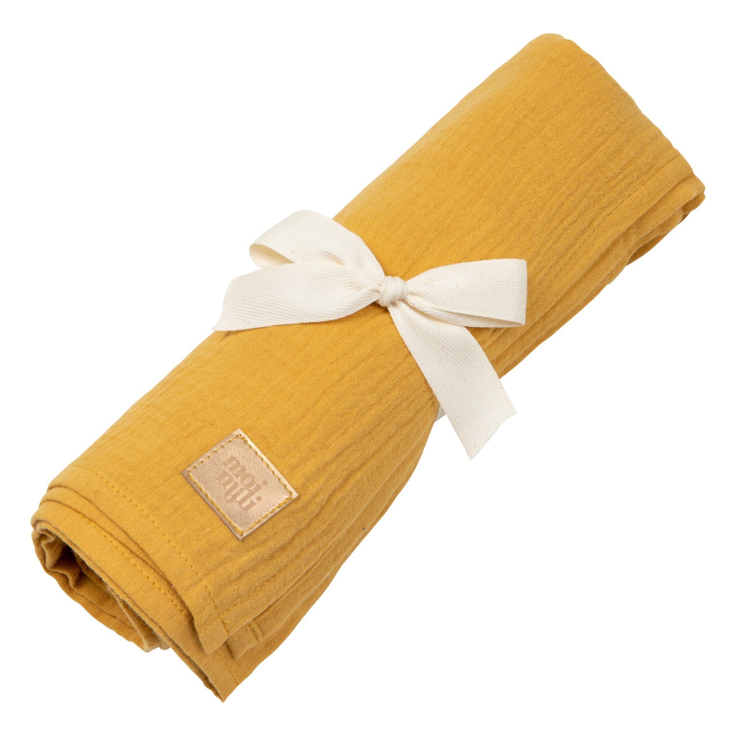 Muslin Ochre - Baby Swaddle Blanket