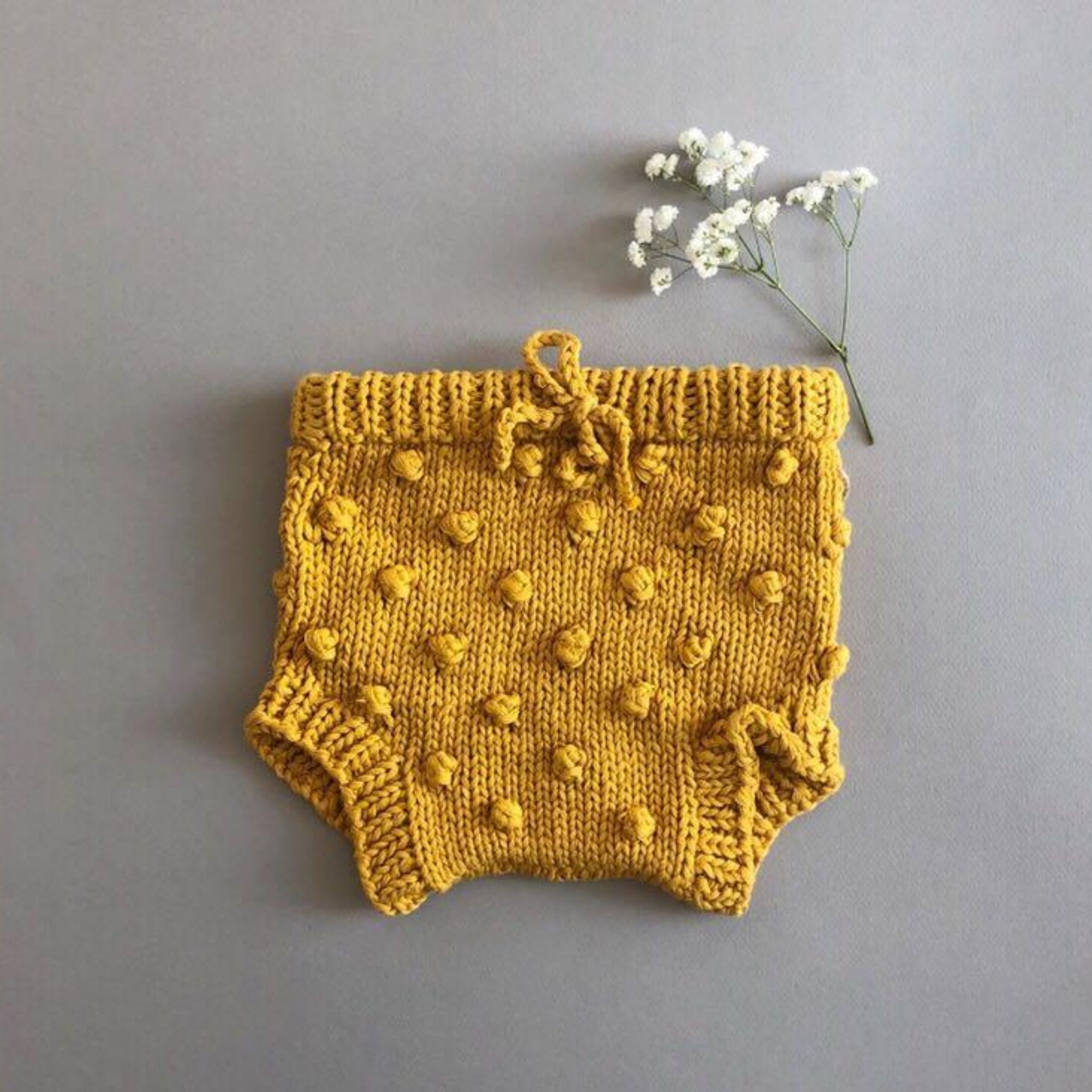 Cotton Knit Popcorn Bloomers