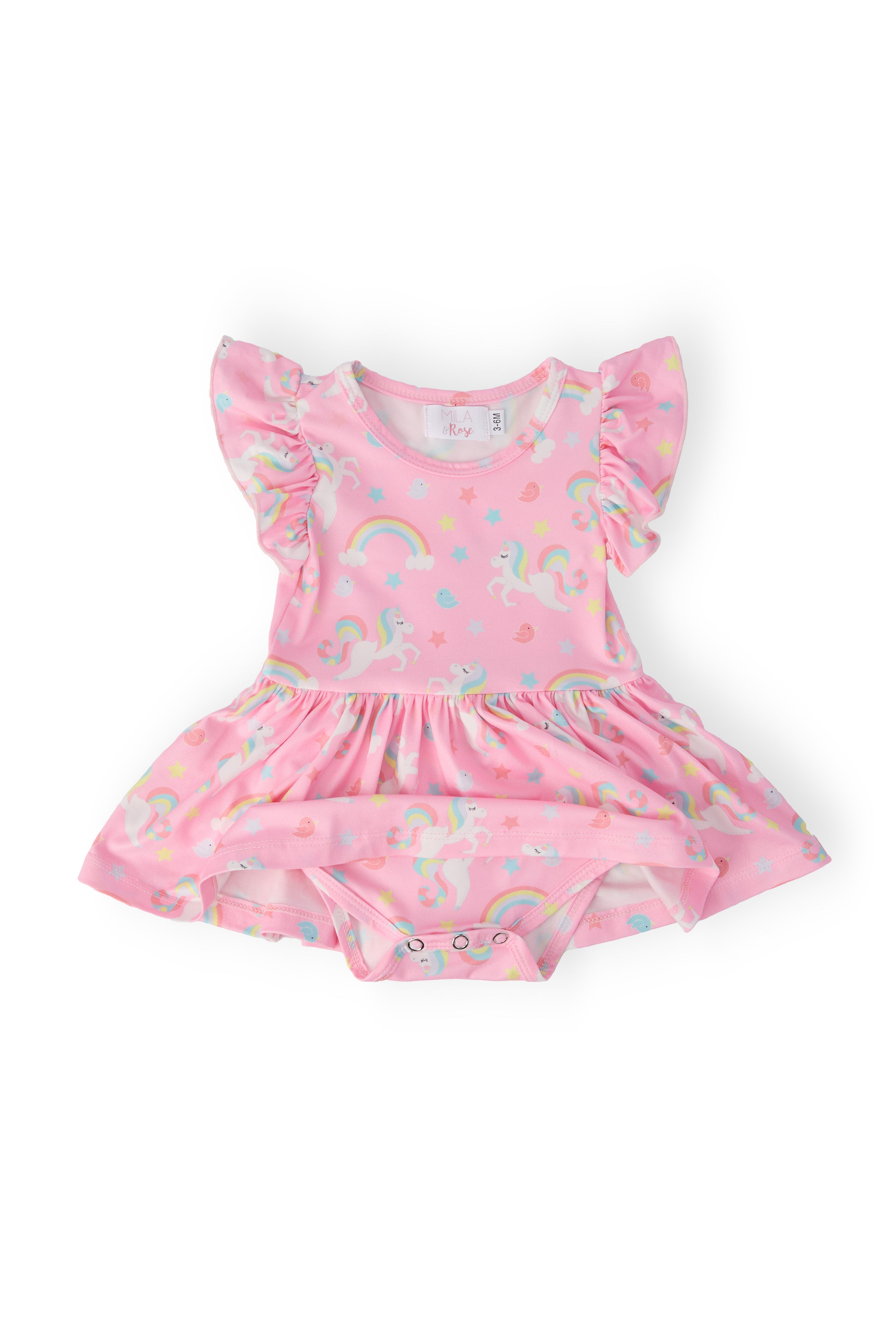 My Little Unicorn S/s Flutter Twirl Bodysuit